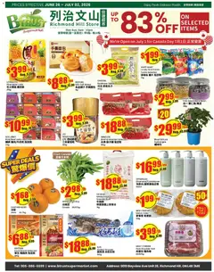 Preview of Btrust Supermarket weekly flyer - Montreal from shop Btrust Supermarket valid from Jun 26, 2026