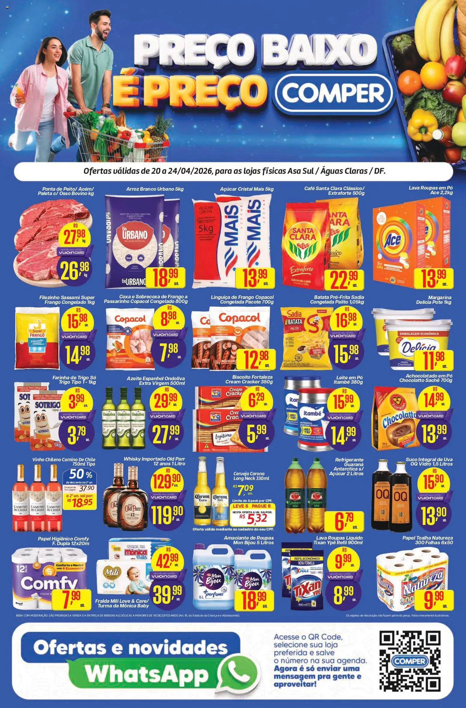 Comper Folheto - válido de 20.04.2026 | Página: 1 | Produtos: Pó, Achocolatado, Batata, Cream cracker