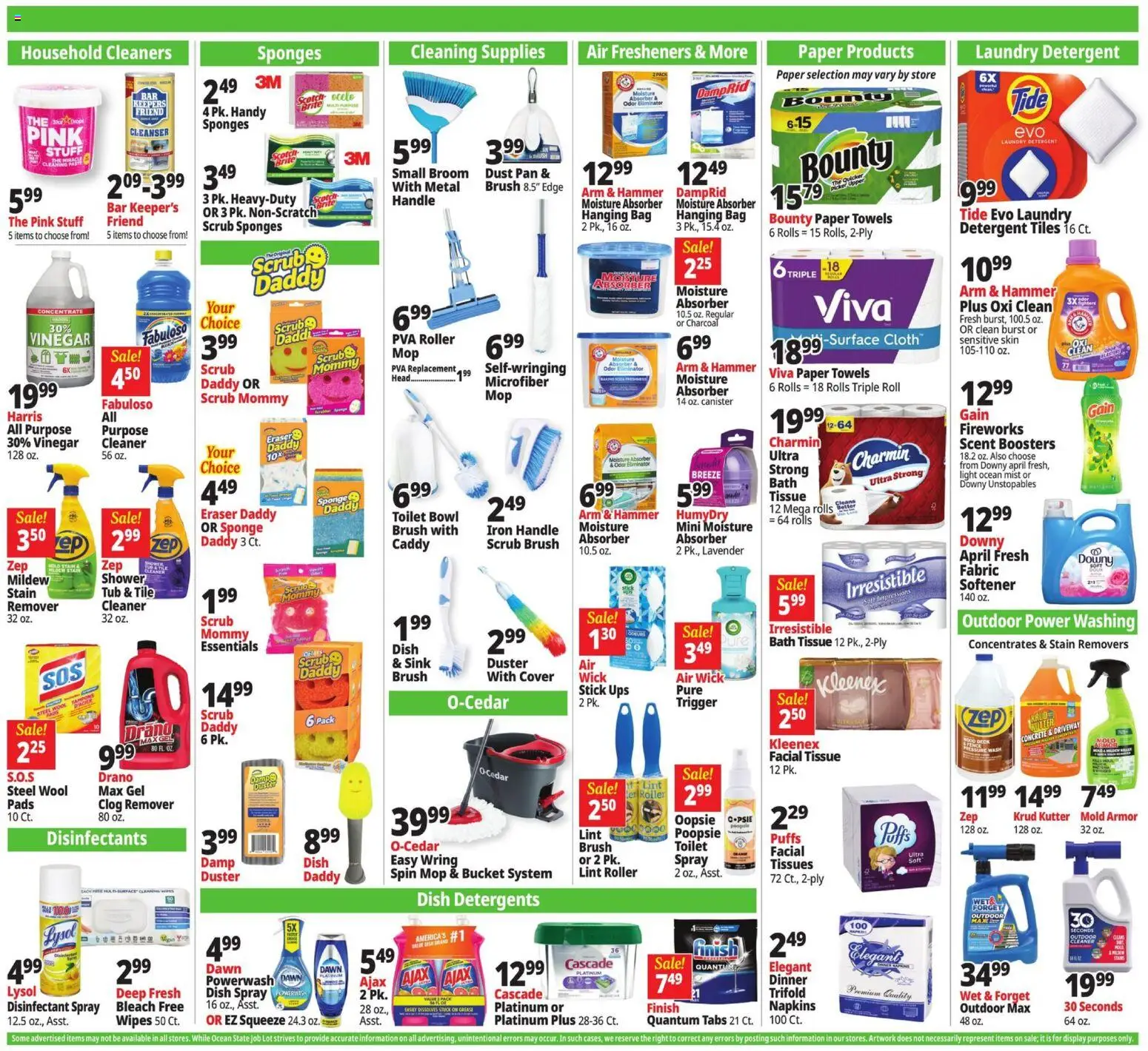 Ocean State Job Lot Weekly Ad - valid from 04.06.2026 | Page: 17 | Products: Shower, Pan, Sponge, Bag