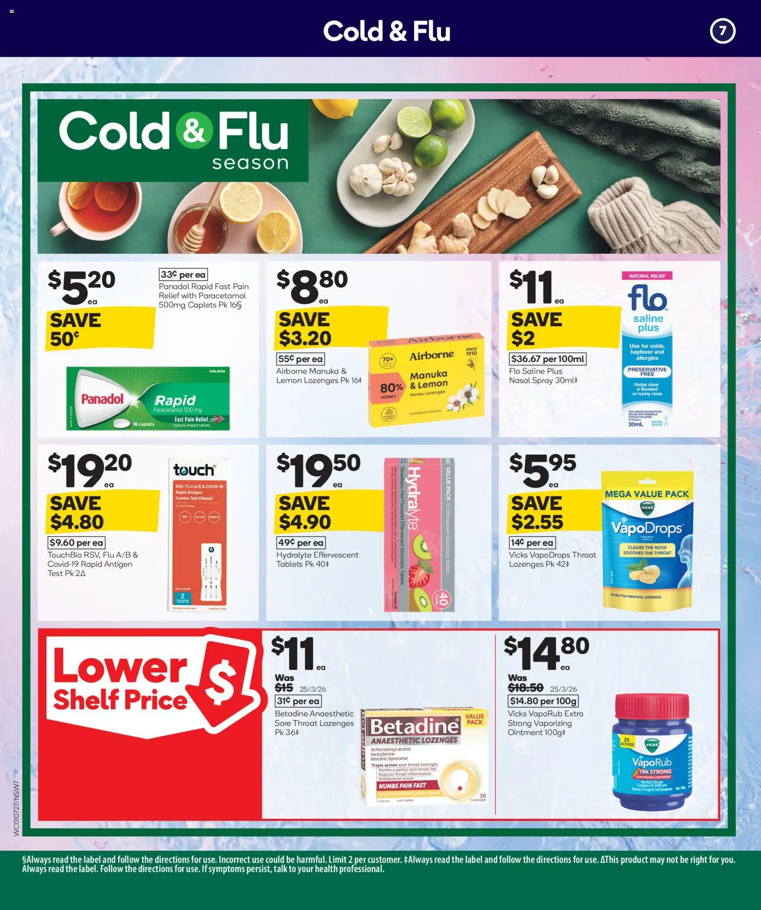Woolworths catalogue - valid from 01/07/2026 | Page: 8 | Products: Shelf, Honey, VapoRub, Pain relief