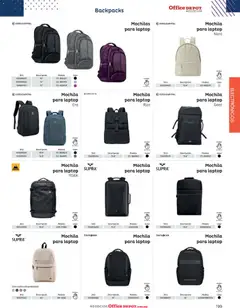 Vista previa de Office Depot catálogo 2026, nuevo folleto de la tienda, válido en México a partir del 12.01.2026 | Página: 201 | Productos: Mochila