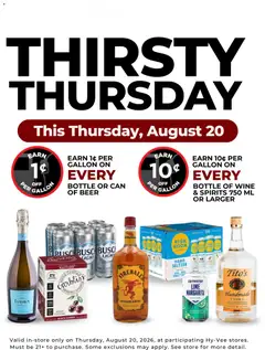 Preview of HyVee weekly ads valid from 08/20/2026
