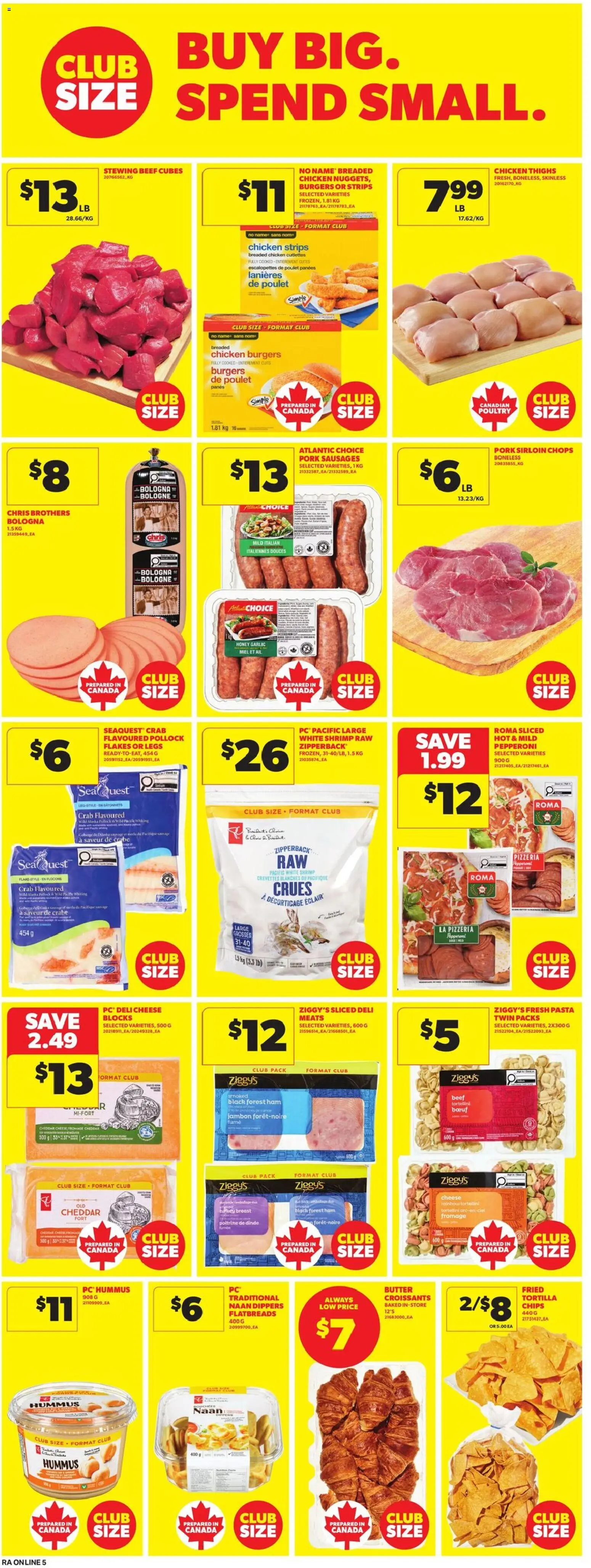 Atlantic Superstore flyer valid from Aug 6, 2026 | Page: 11 | Products: Beef, Pasta, PC, Turkey