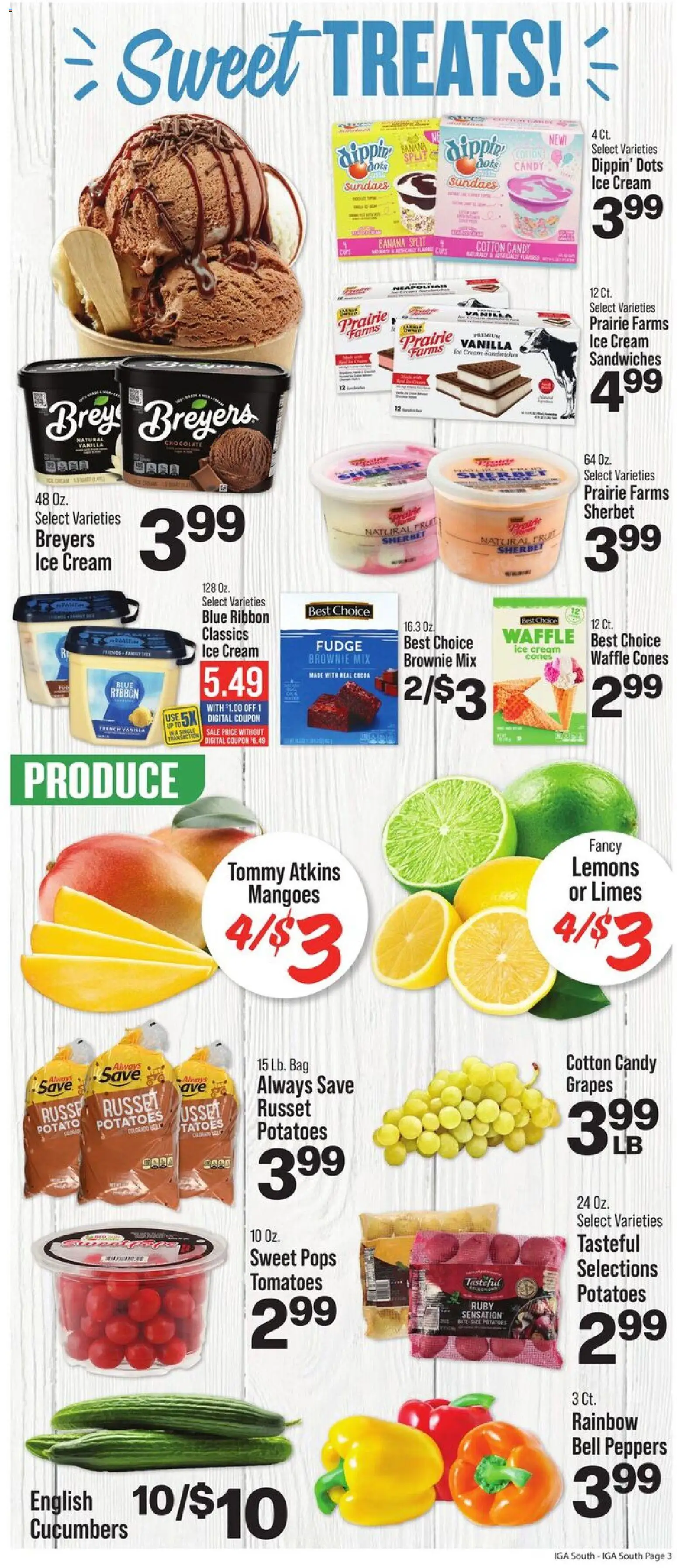 IGA Weekly Ad - valid from 29.04.2026 | Page: 5 | Products: Tomatoes, Cream, Cucumbers, Bag
