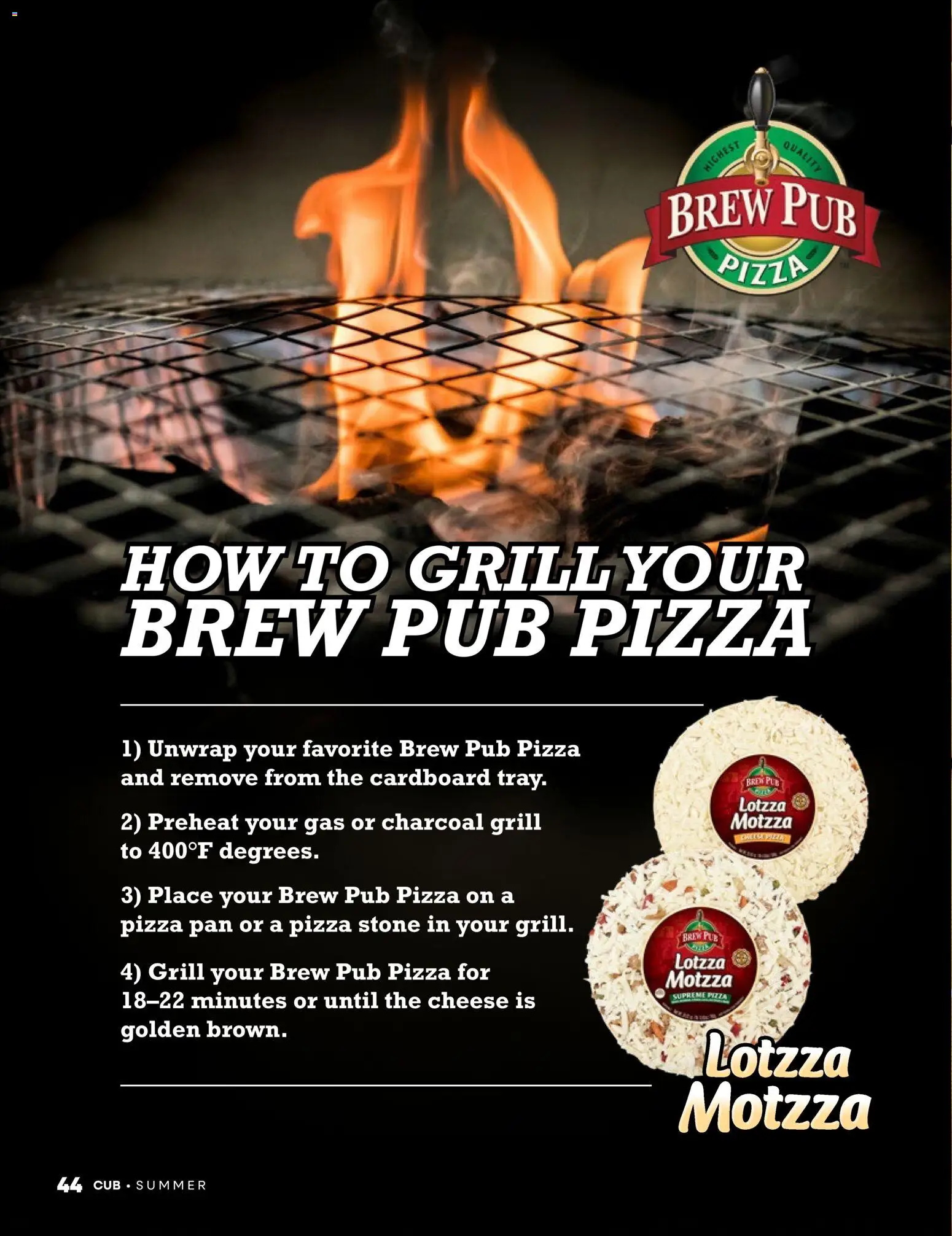 Cub Foods Magazine - valid from 06/01/2026 | Page: 44 | Products: Charcoal, Pan, Cheese, Pizza