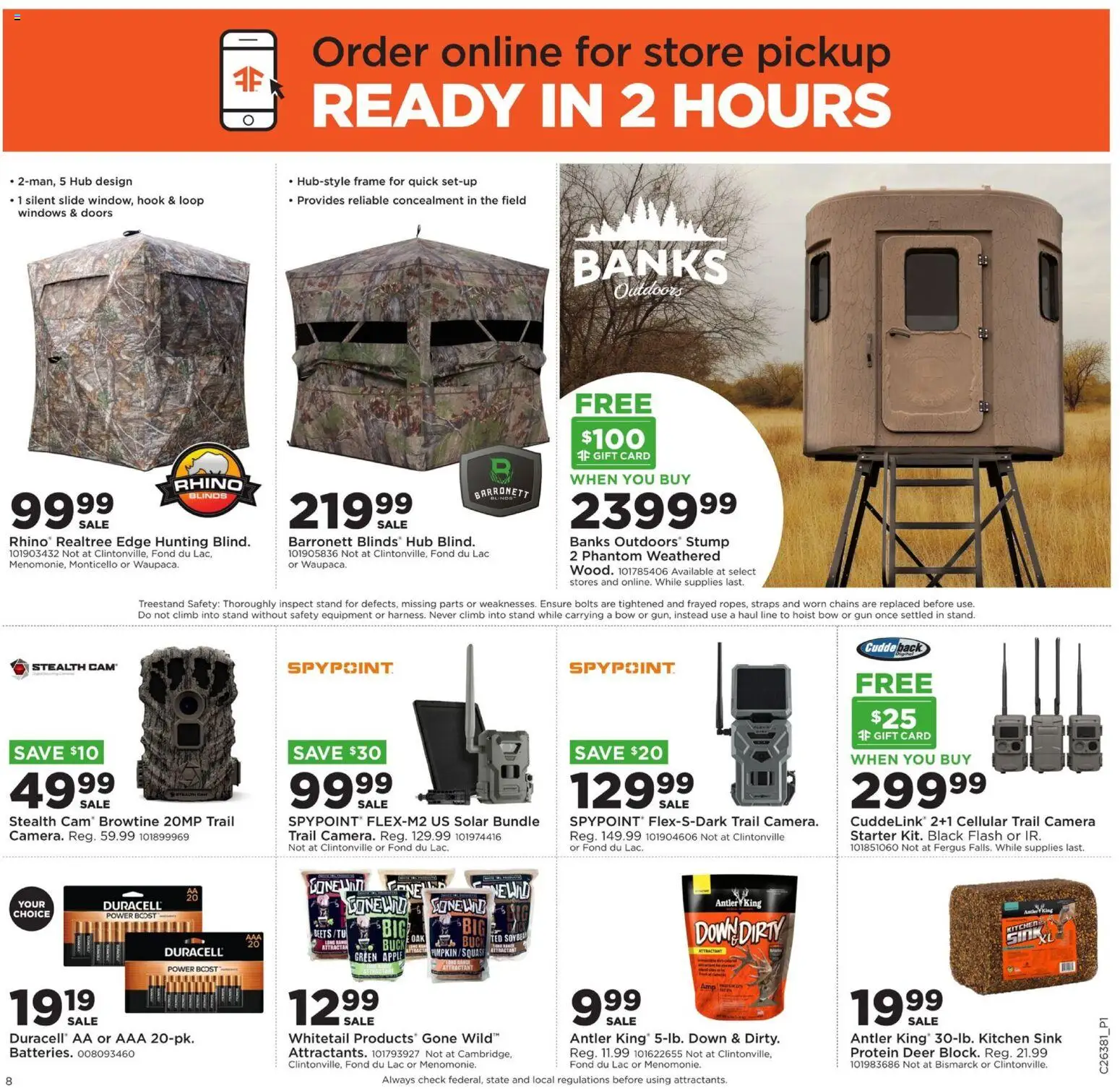 Mills Fleet Farm Weekly Ad - valid from 09/14/2026 | Page: 12 | Products: Protein, Hub, Camera, Trail Camera