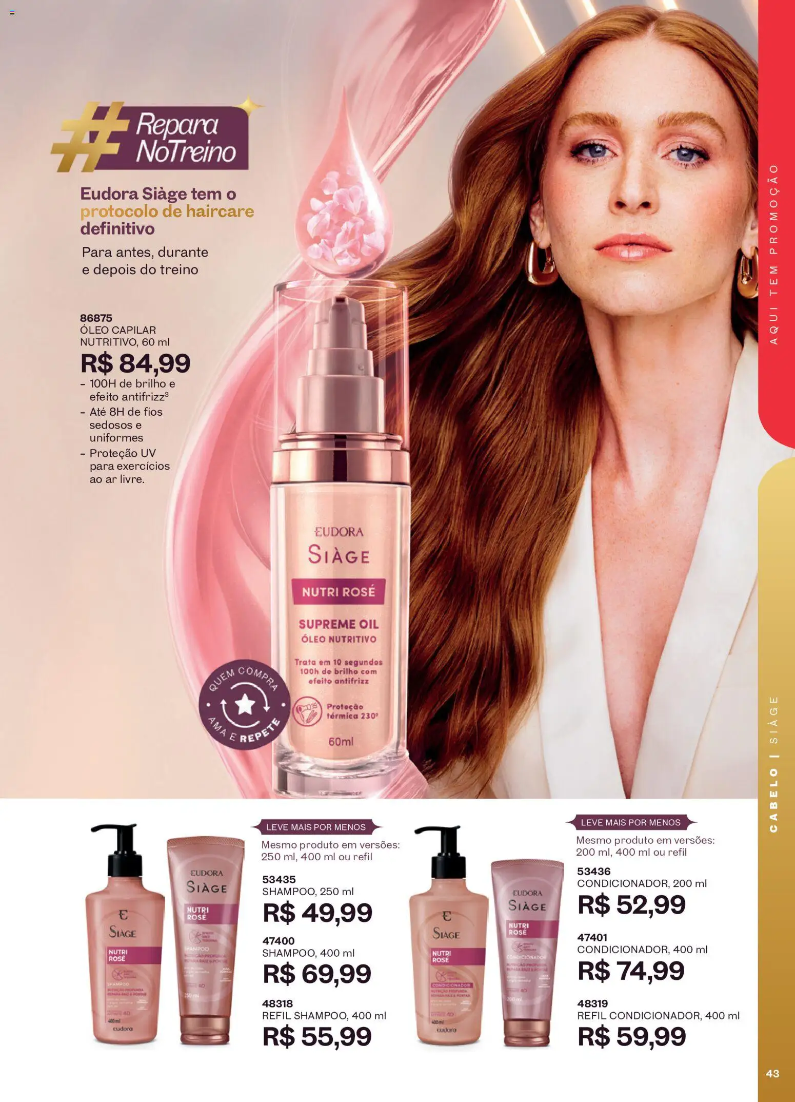 Eudora Folheto - válido de 16/09/2026 | Página: 46 | Produtos: Shampoo, Condicionador, Óleo, Óleo capilar