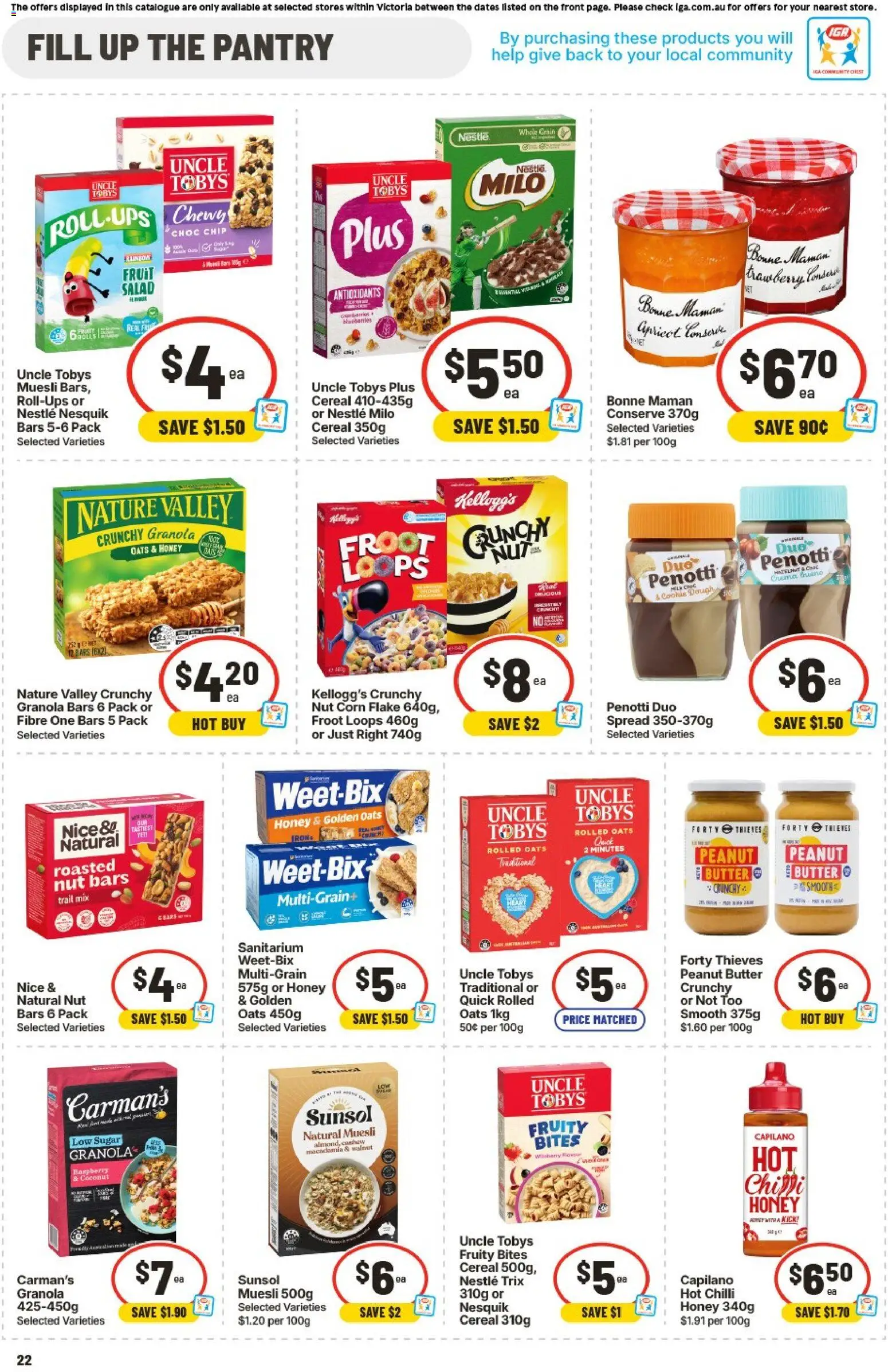 IGA catalogue - valid from 19/08/2026 | Page: 20 | Products: Cereal, Salad, Dough, Muesli