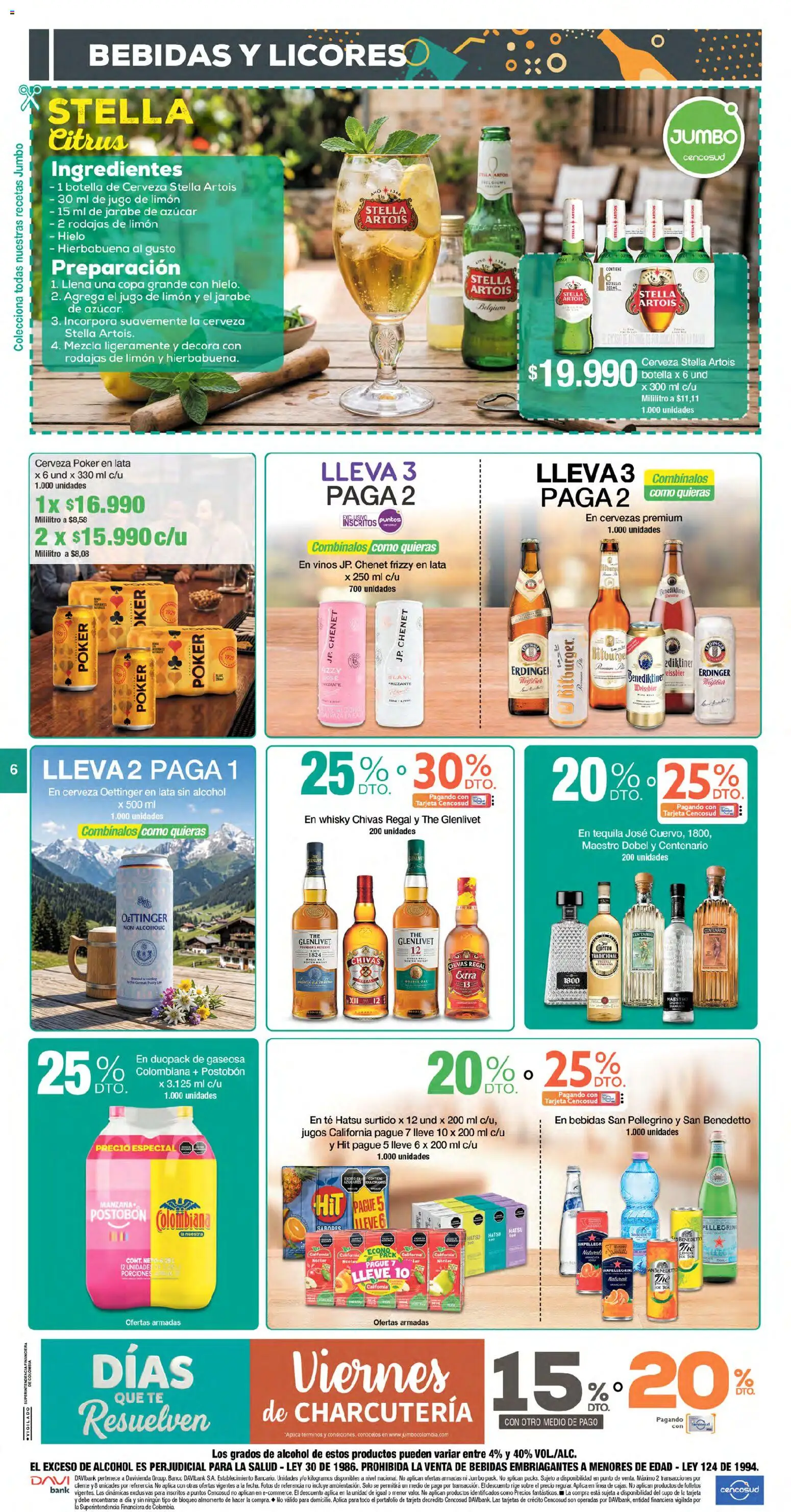 Jumbo revista - valida desde el 04/09/2026 | Página: 6 | Productos: Té, Gaseosa, Banco, Botella
