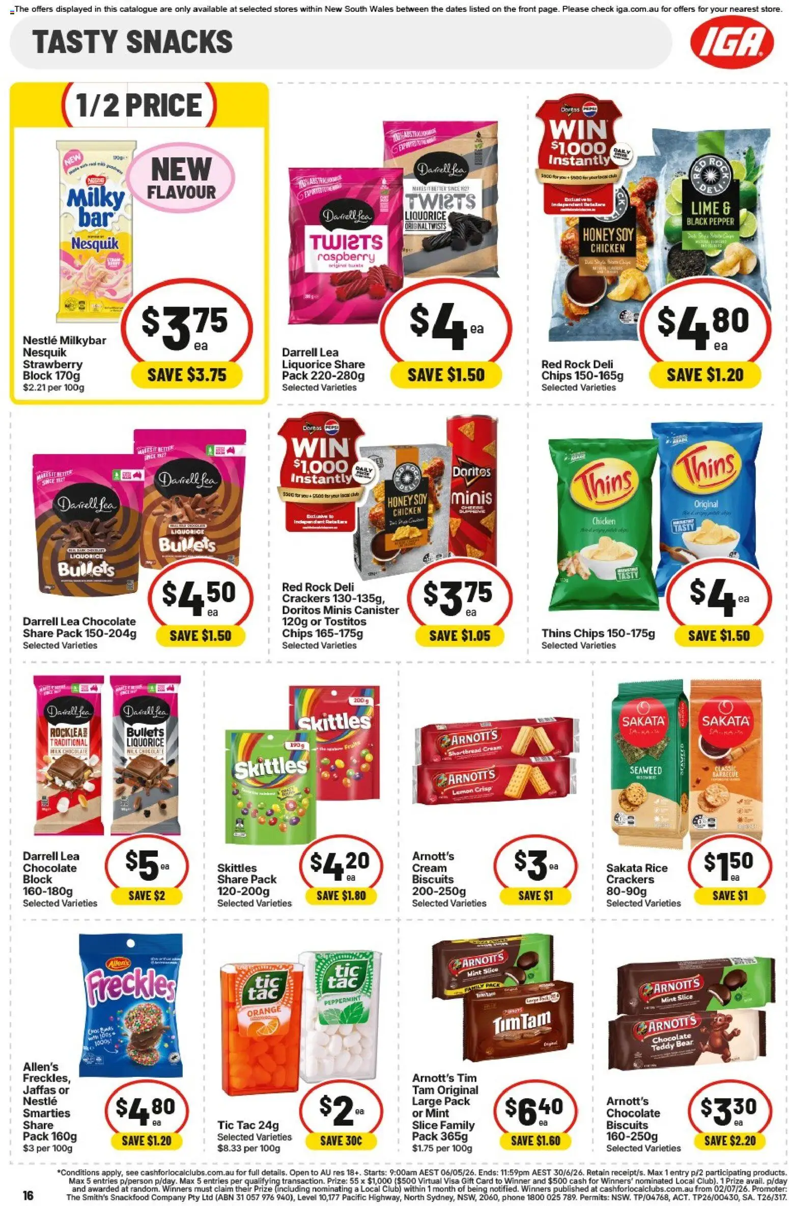 IGA catalogue - valid from 27.05.2026 | Page: 16 | Products: Pepsi, Nuts, Water, Phone