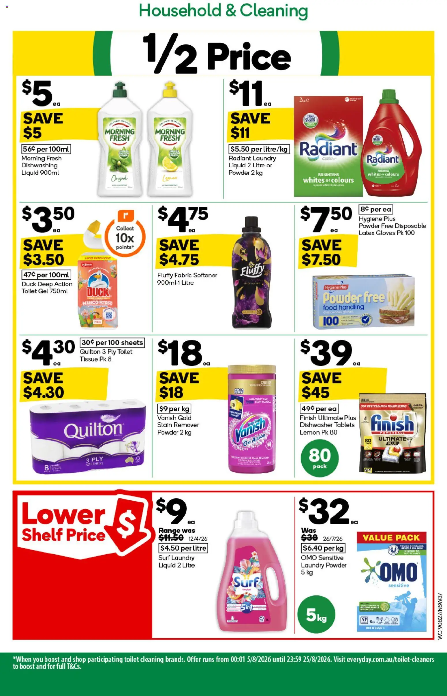 Woolworths catalogue - valid from 19/08/2026 | Page: 37 | Products: Disposable gloves, Powder, Lemon, Laundry