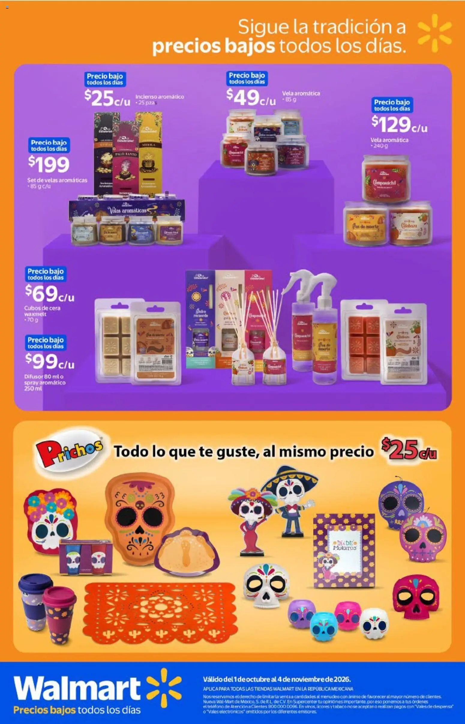 Nuevas ofertas de Walmart válidas en toda la República Mexicana desde el 01/10/2026. ¡Encuentra las mejores ofertas en Walmart folleto Que a tu ofrenda no le falte nada! | Página: 5