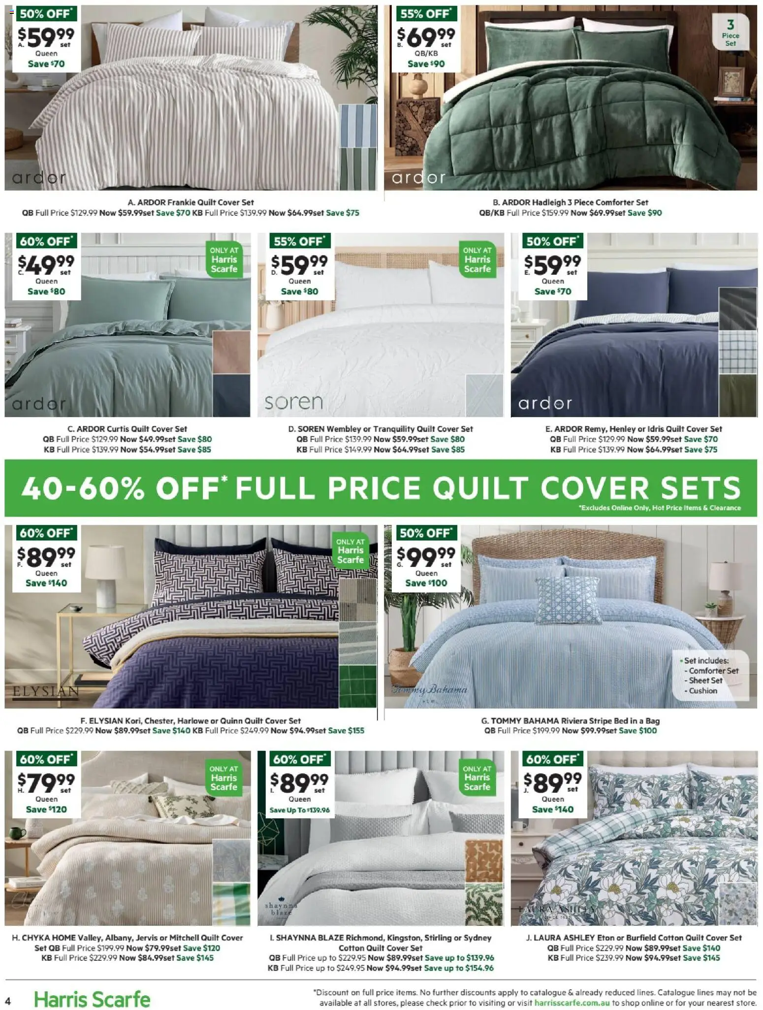 Harris Scarfe catalogue - valid from 07.04.2026 | Page: 4 | Products: Cushion, Bag, Bed