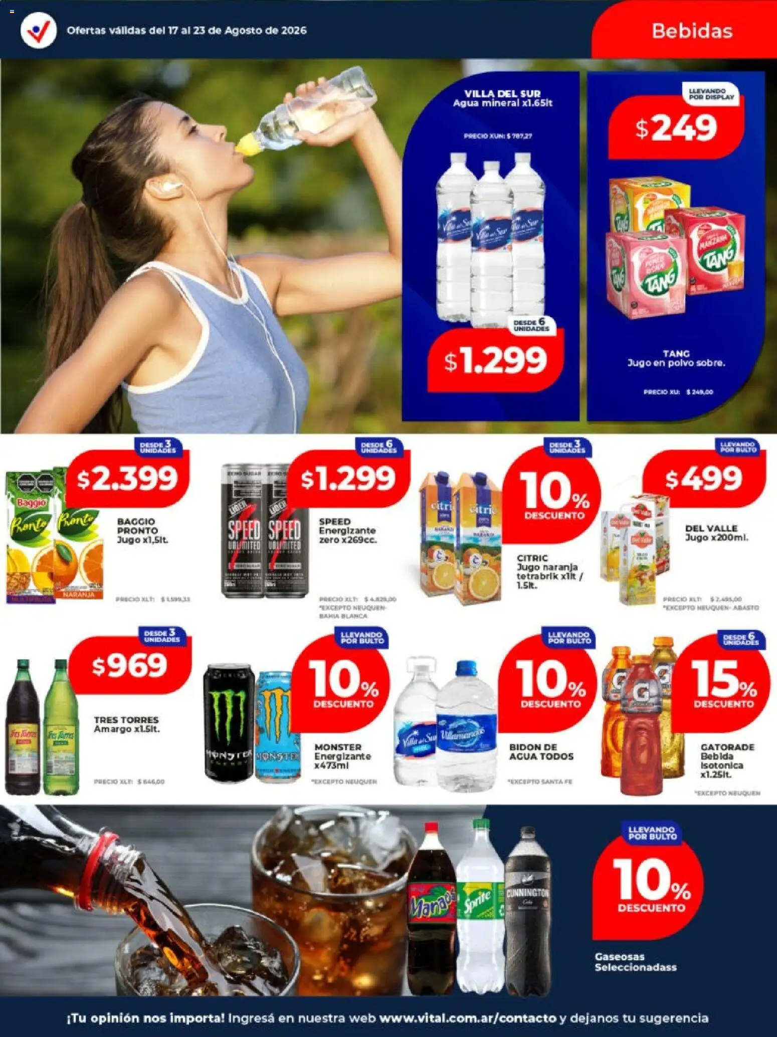 Vital - Ofertas │ válido desde el 17/08/2026 | Página: 16 | Productos: Bidón, Bebidas, Polvo, Agua