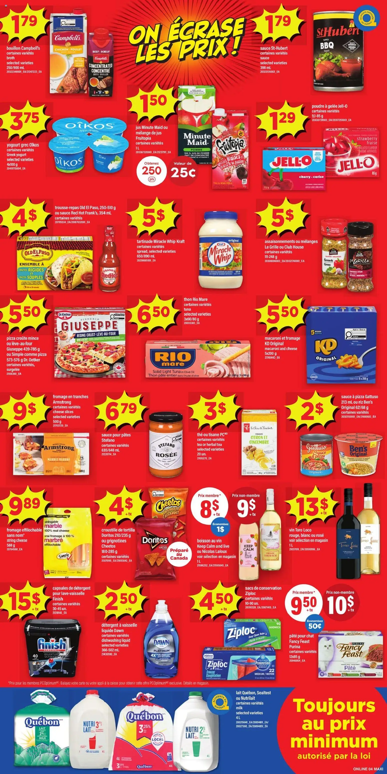 Maxi flyer valid from Jul 30, 2026 | Page: 7 | Products: Freezer, Milk, Cheese, Yogurt
