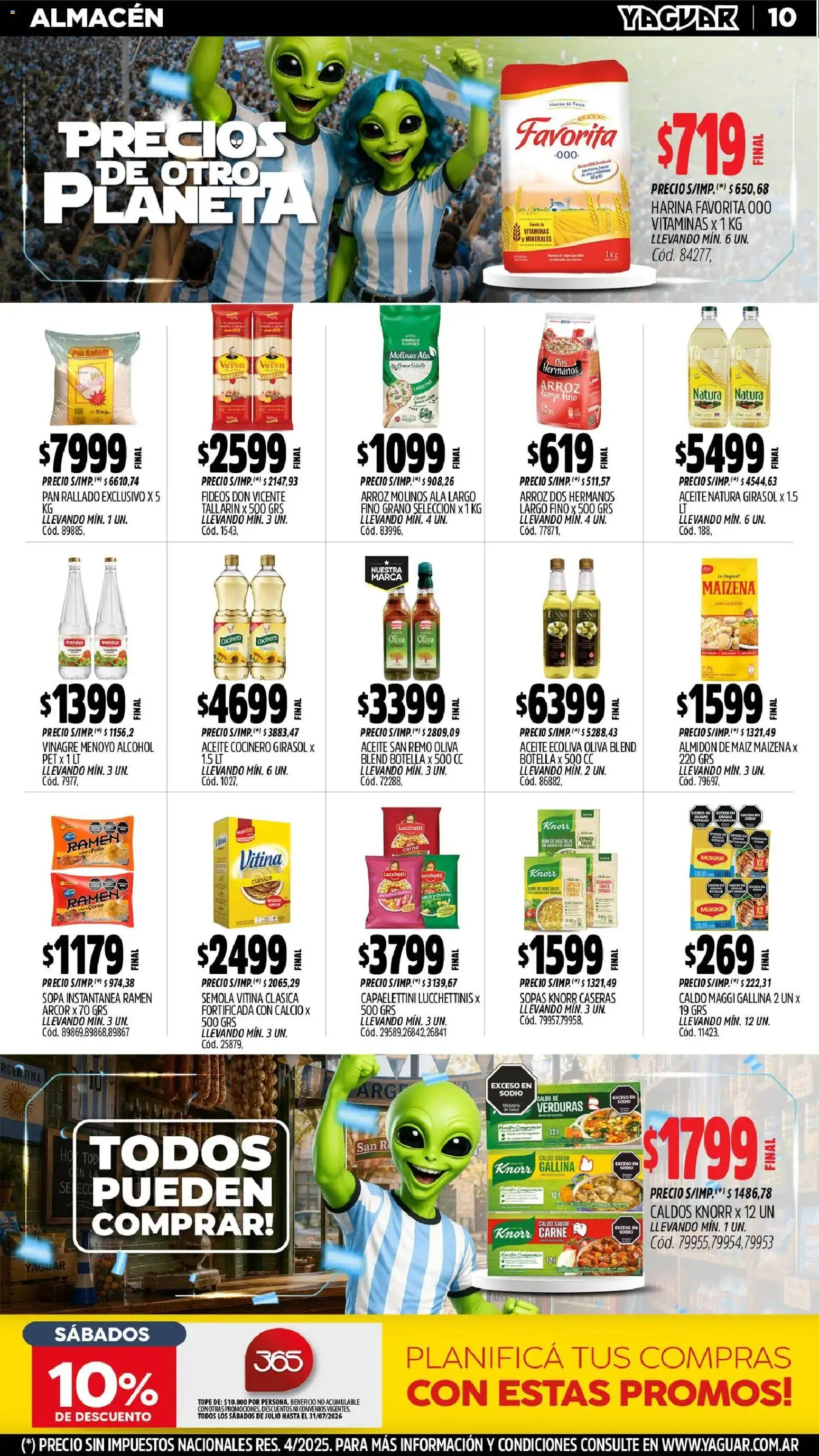 Yaguar - Oferta Semanal General Roca │ válido desde el 29/06/2026 | Página: 12 | Productos: Vitaminas, Vinagre, Sopa, Pan