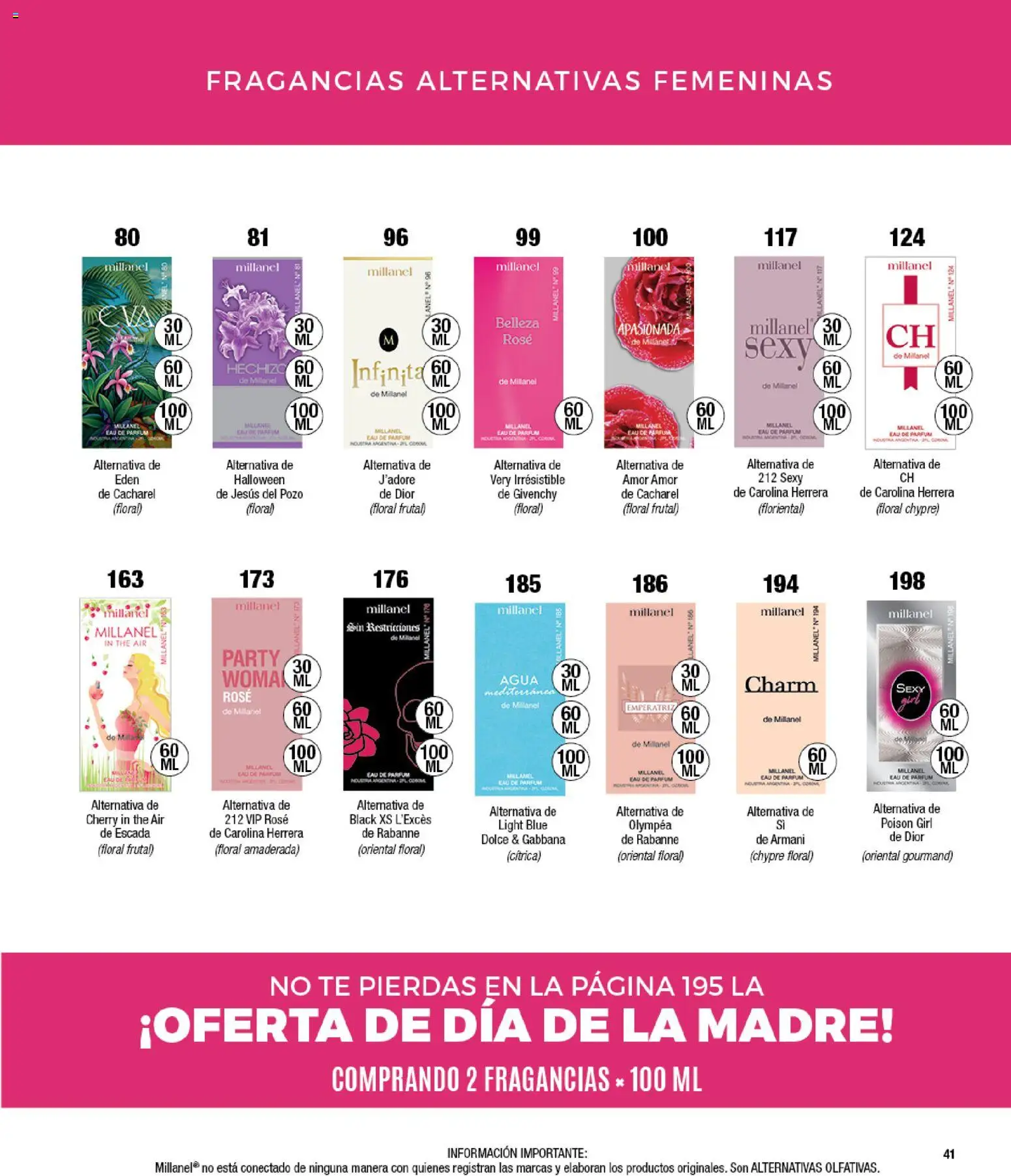 Millanel catálogo │ válido desde el 14/09/2026 | Página: 41 | Productos: Agua, Té
