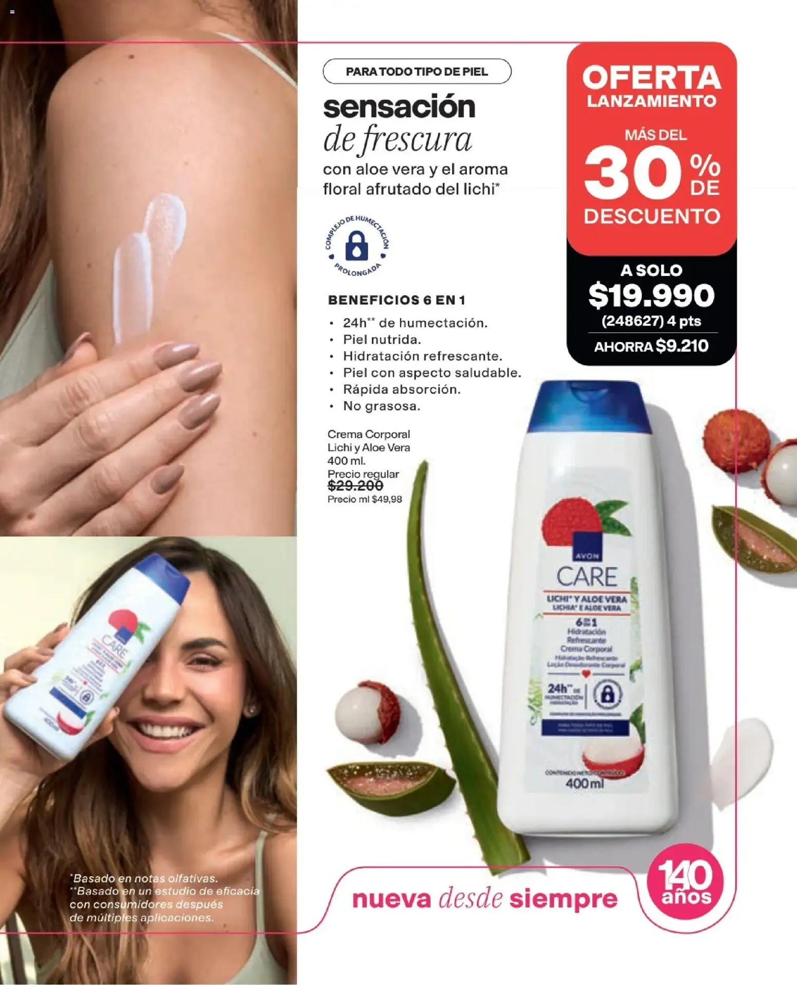 Avon revista - valida desde el 16/08/2026 | Página: 9 | Productos: Crema, Aloe vera