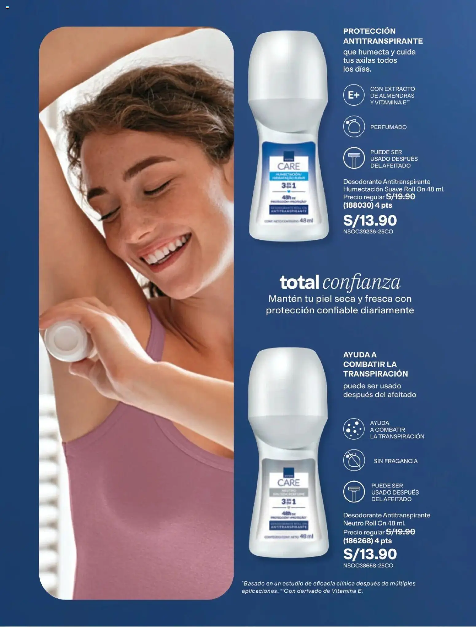Catálogo Avon válido desde 29/08/2026 | Página: 154 | Productos: Antitranspirante, Almendras, Perfume, Fragancia