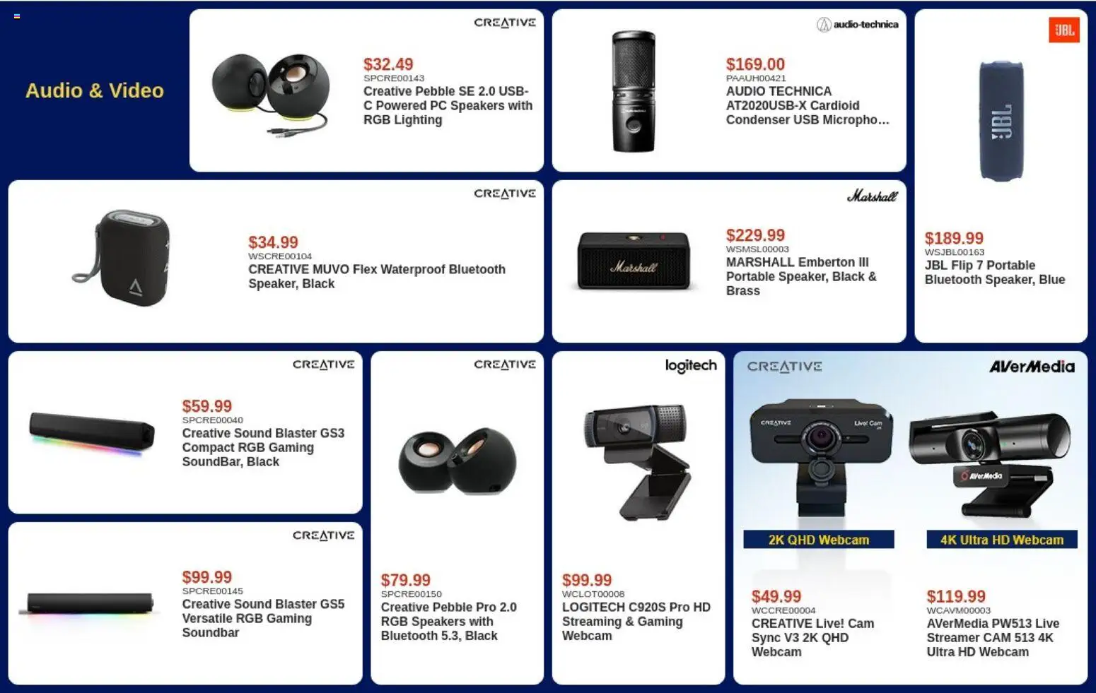 Canada Computers flyer valid from Sep 22, 2026 | Page: 9 | Products: PC, Audio, Soundbar, Lighting
