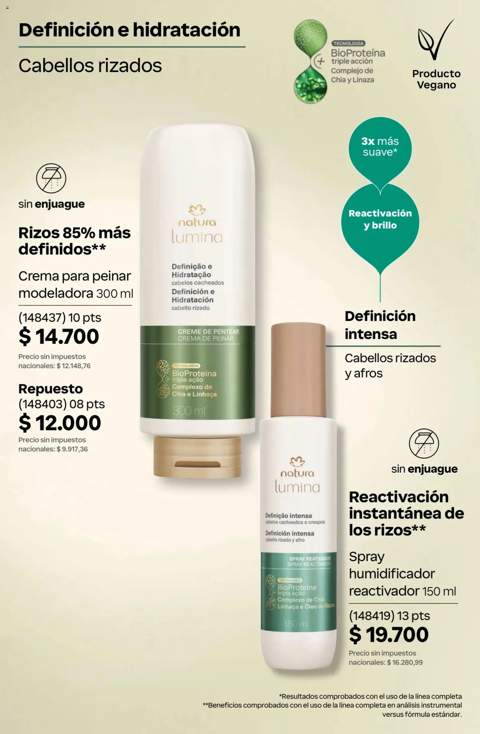 Catálogo Natura Ciclo 7 │ válido desde el 06.05.2026 | Página: 233 | Productos: Humidificador, Crema de peinar, Brillo, Crema