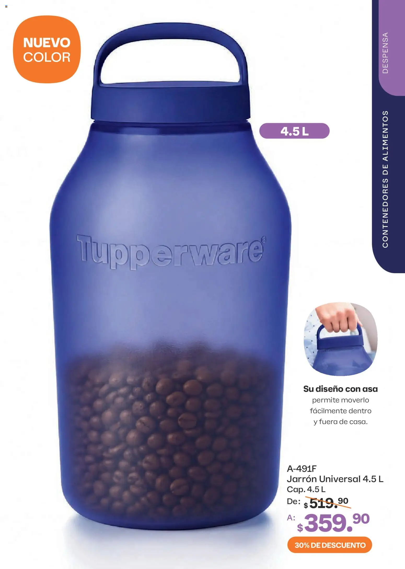 Nuevas ofertas de Tupperware válidas en toda la República Mexicana desde el 07/09/2026. ¡Encuentra las mejores ofertas en Tupperware catálogo! | Página: 57 | Productos: Alimentos, Despensa
