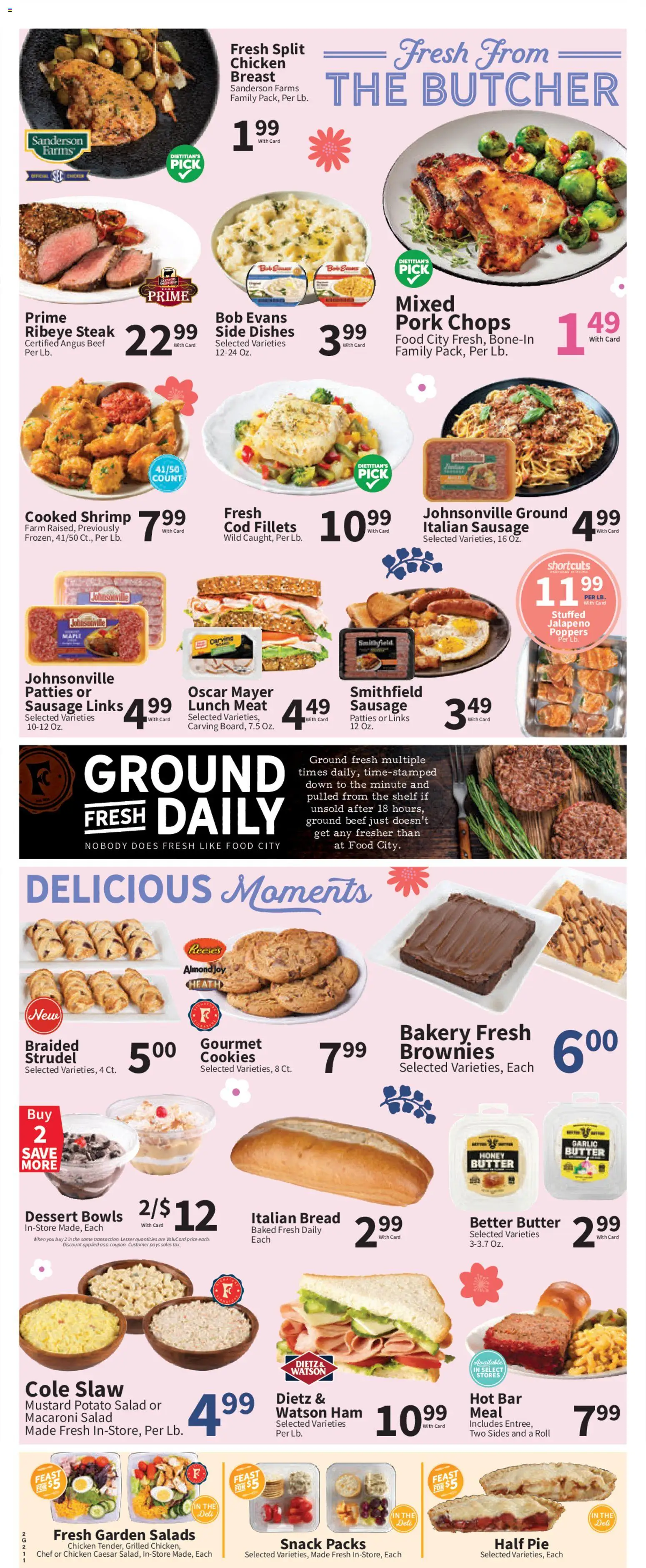 Food City Weekly Ad - valid from 06.05.2026 | Page: 4 | Products: Ham, Pork, Cookies, Sausage