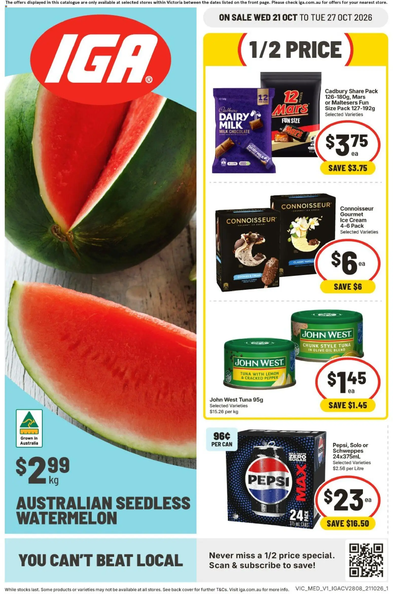 IGA catalogue - valid from 21/10/2026 | Page: 1