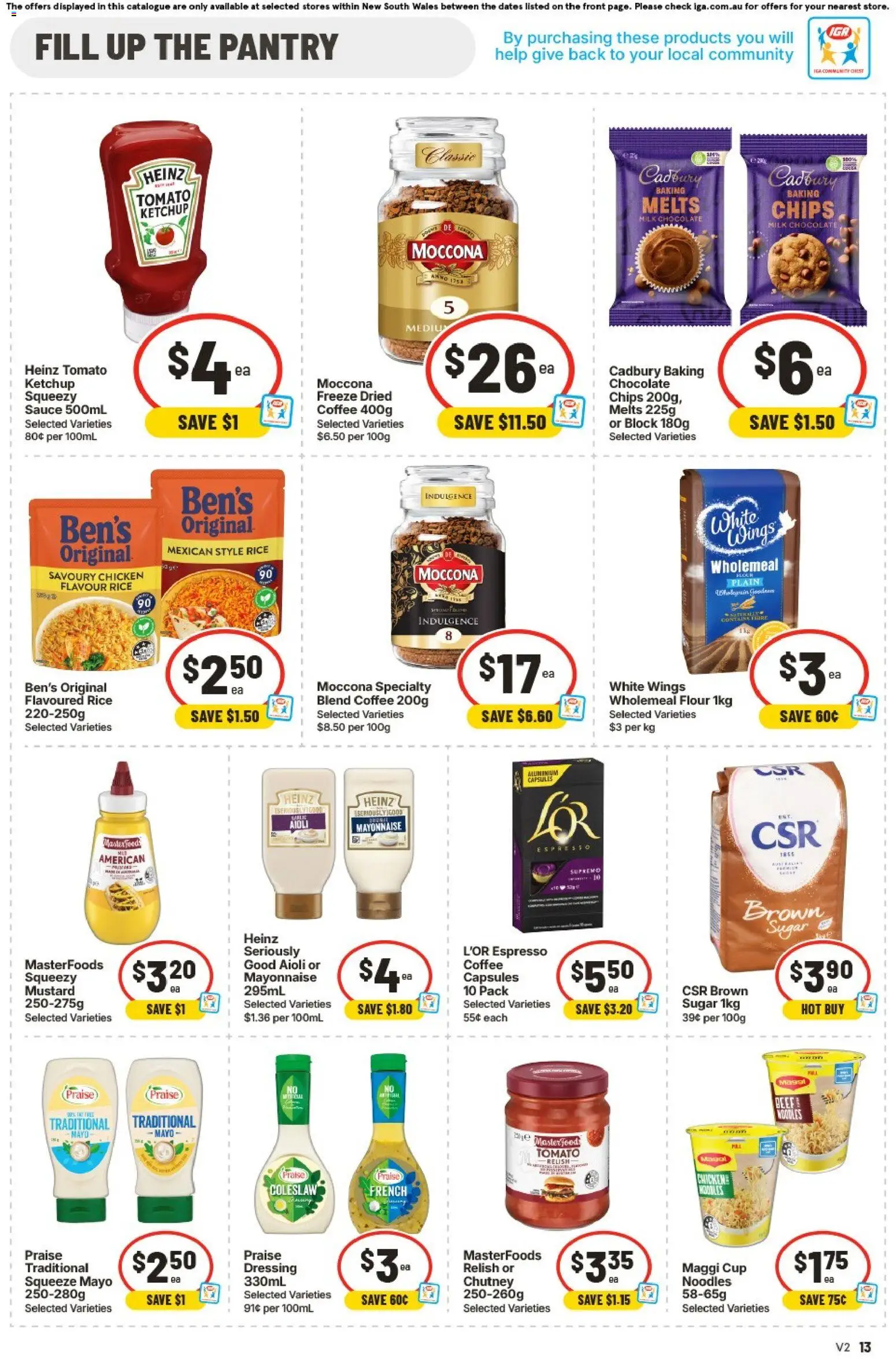 IGA catalogue - valid from 17.06.2026 | Page: 11 | Products: Beef, Chips, Mayonnaise, Moccona