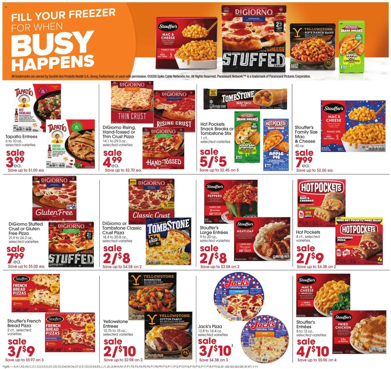 Giant Eagle Weekly Ad - valid from 07/23/2026 | Page: 6 | Products: Peppers, Bread, Pizza, Freezer