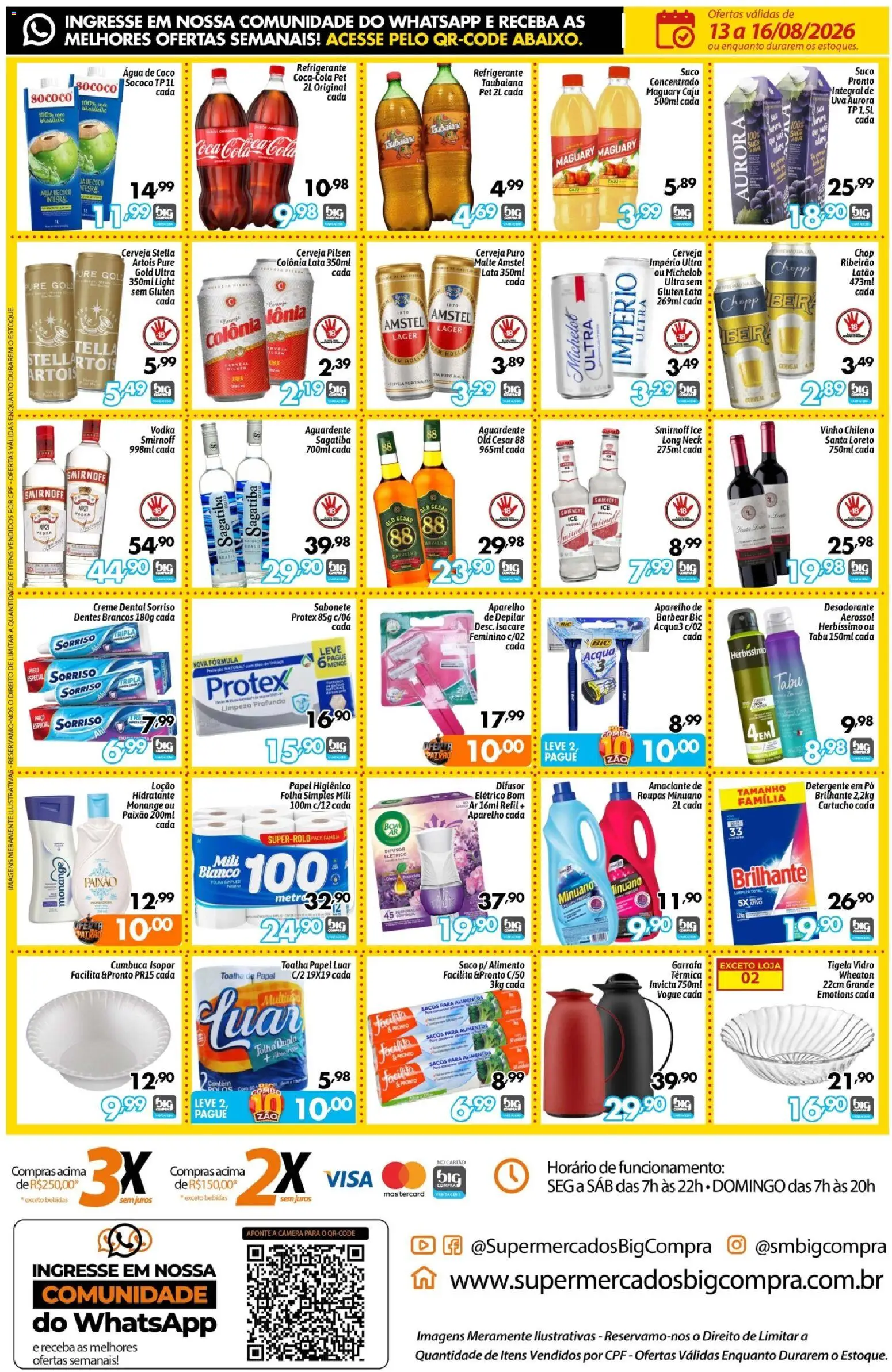 Big Compra Folheto - válido de 13/08/2026 | Página: 4 | Produtos: Desodorante, Alimentos, Refrigerante, Aparelho de barbear