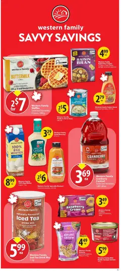 Preview of Save on foods weekly flyer / circulaire from shop Save on foods valid from Jul 2, 2026 | Page: 23 | Products: Tea, Cookies, Flakes, Salad
