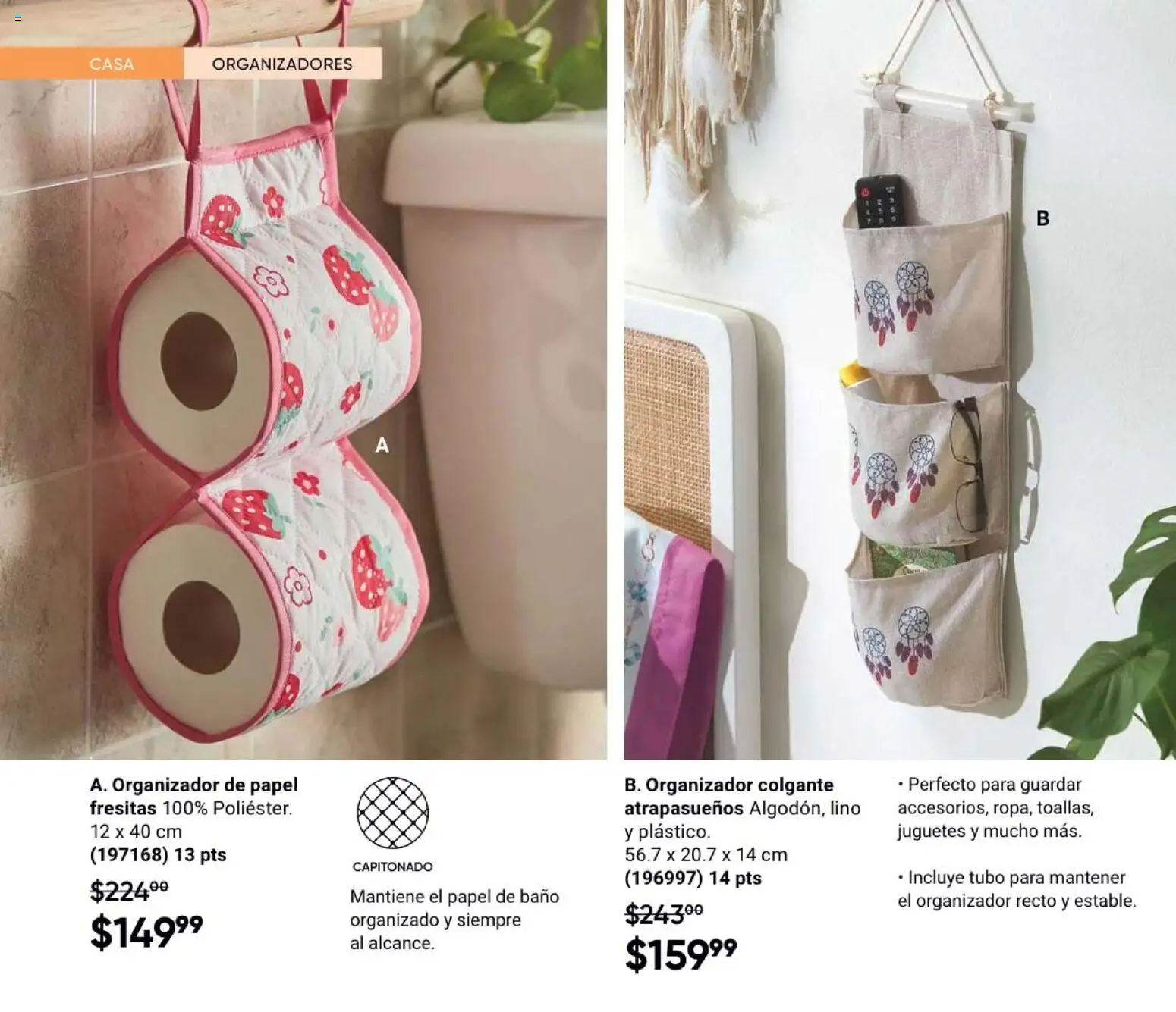 Nuevas ofertas de AVON válidas en toda la República Mexicana desde el 31/07/2026. ¡Encuentra las mejores ofertas en AVON Casa & Estilo 12 2026! | Página: 98 | Productos: Organizador, Baño