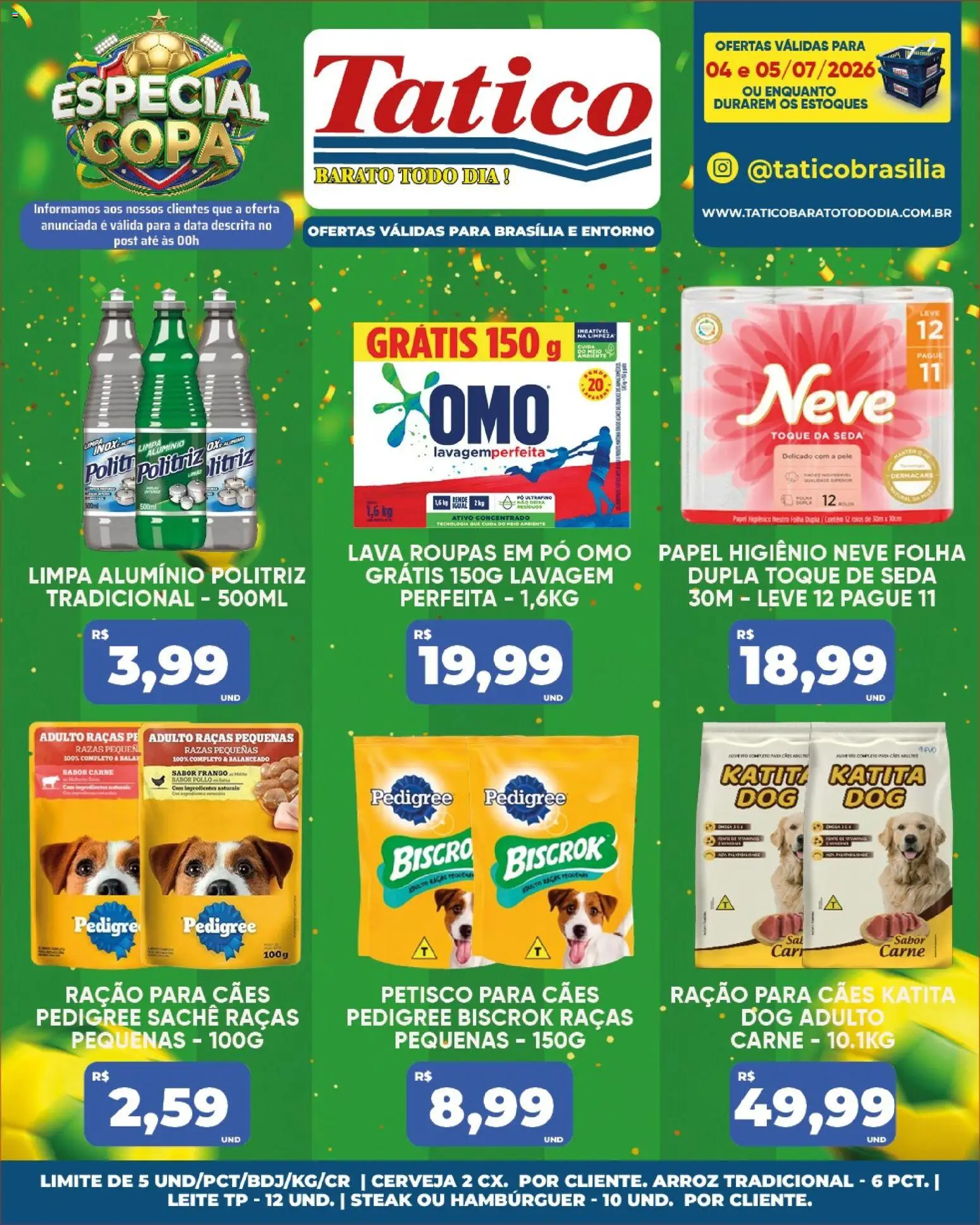 Tatico Folheto - válido de 04/07/2026 | Página: 28 | Produtos: Cerveja, Copa, Hambúrguer, Frango
