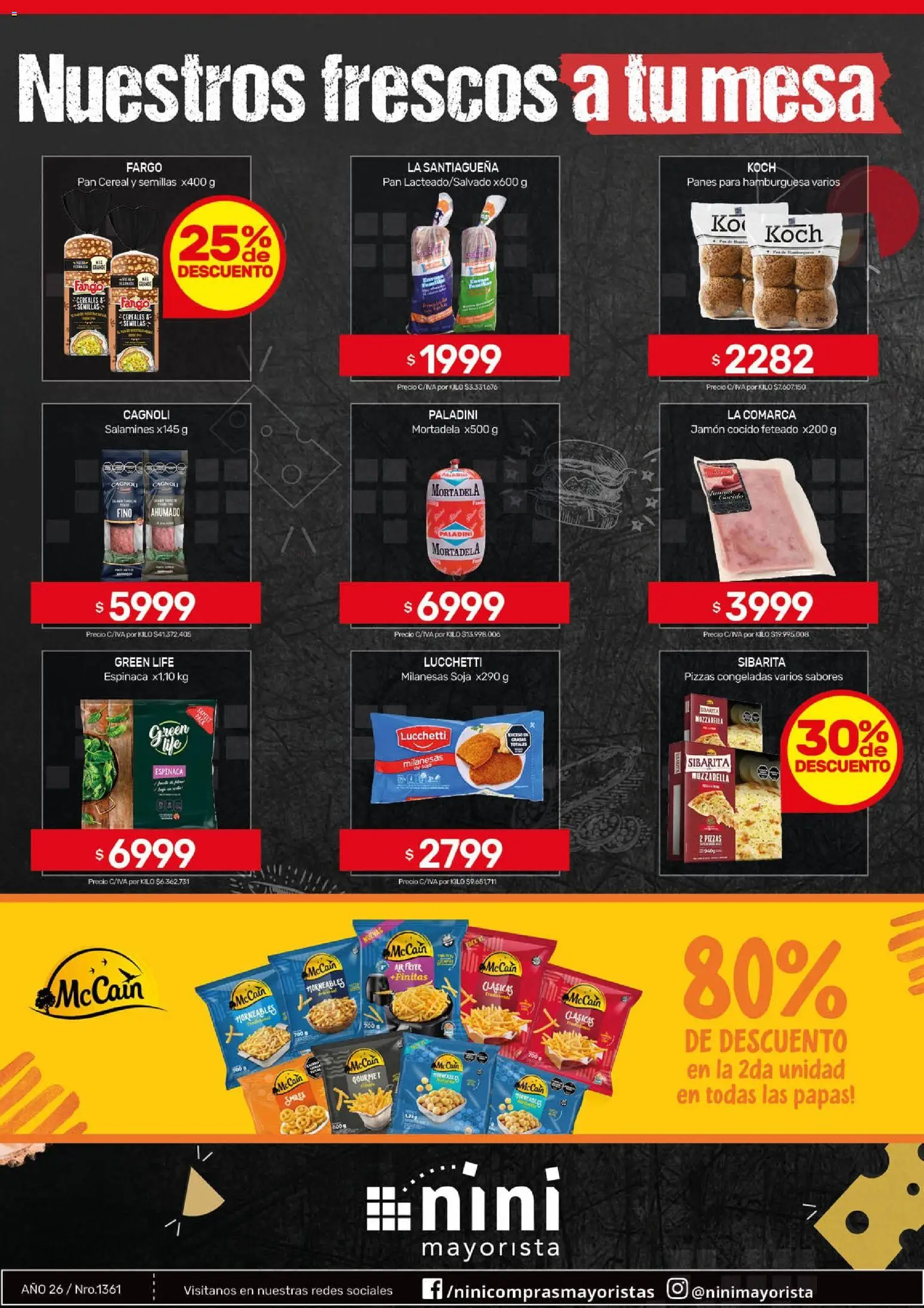 NINI Mayorista ofertas │ válido desde el 25.05.2026 | Página: 36 | Productos: Mesa, Jamón cocido, Semillas, Jamón