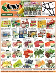 Preview of Ample Food Market weekly flyer Toronto York from shop Ample Food Market valid from Jul 31, 2026