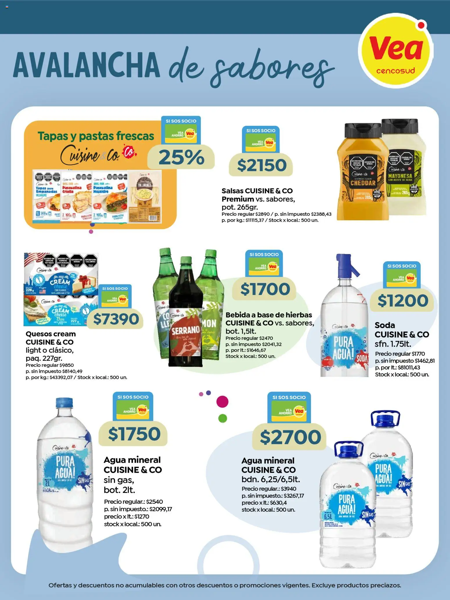 Vea - Especial Marcas Propias │ válido desde el 10.03.2026 | Página: 6 | Productos: Aceite, Mayonesa, Soda, Agua