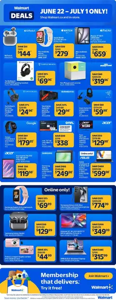 Preview of Samsung Galaxy S24 Ultra refurbished unlocked smartphone, Samsung Galaxy S24 Ultra refurbished unlocked smartphone Each. from shop Walmart valid from Jun 22, 2026 | Page: 2 | Products: Watch, Monitor, Television, Camera