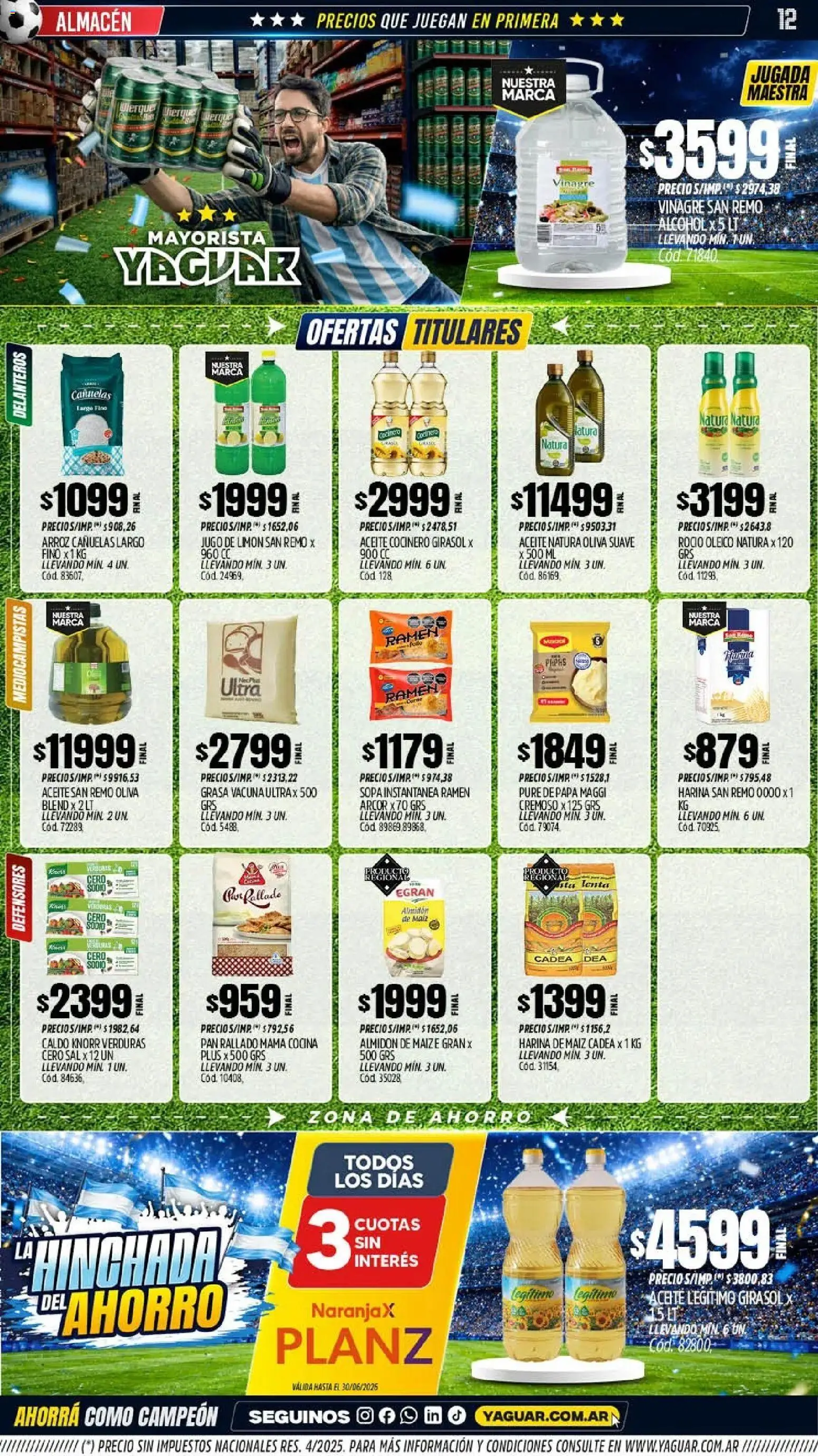 Yaguar - Oferta Semanal General Roca │ válido desde el 22/06/2026 | Página: 12