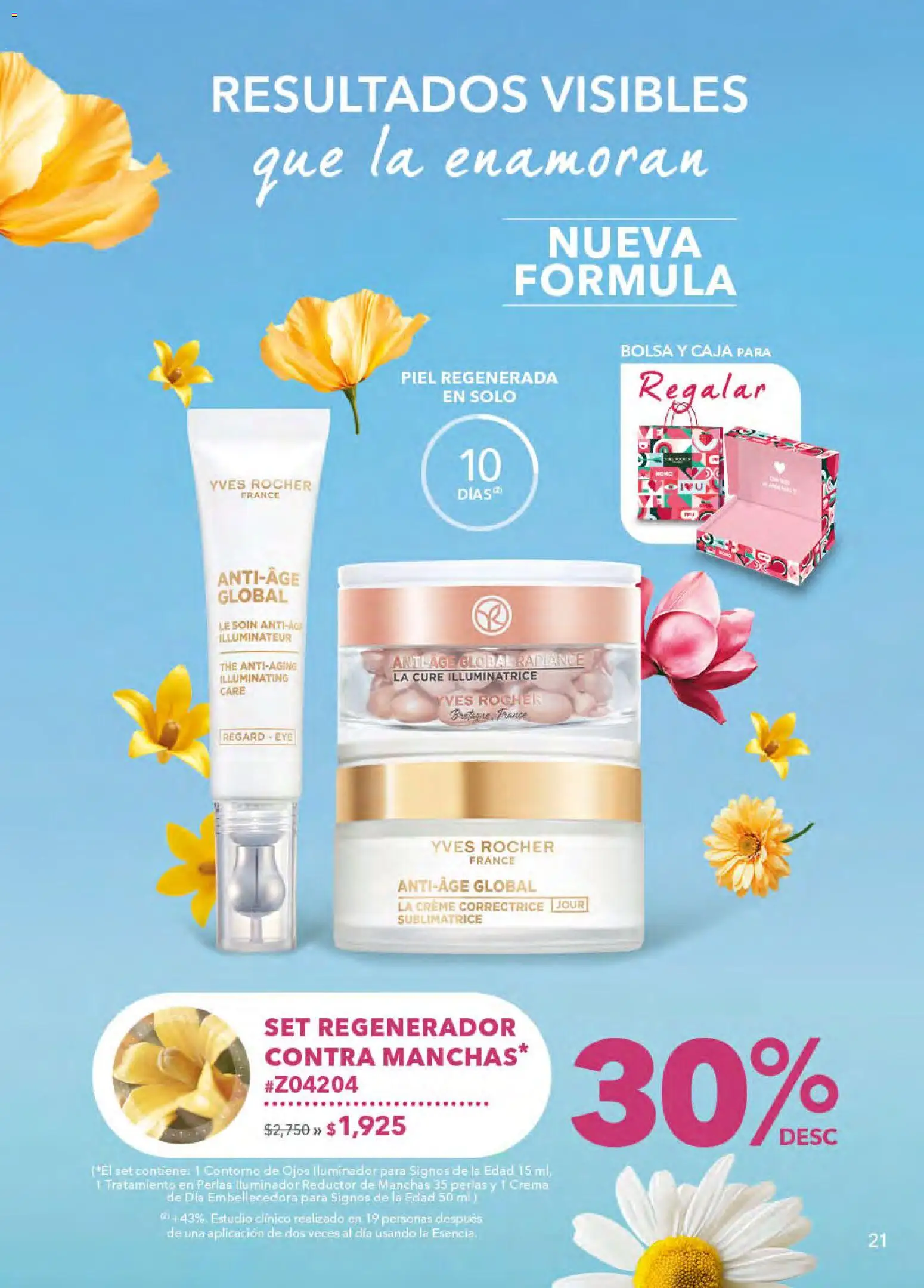 Nuevas ofertas de Yves Rocher válidas en toda la República Mexicana desde el 21.04.2026. ¡Encuentra las mejores ofertas en Yves Rocher campaña 6 2026! | Página: 21 | Productos: Iluminador, Contorno de ojos, Crema, Caja