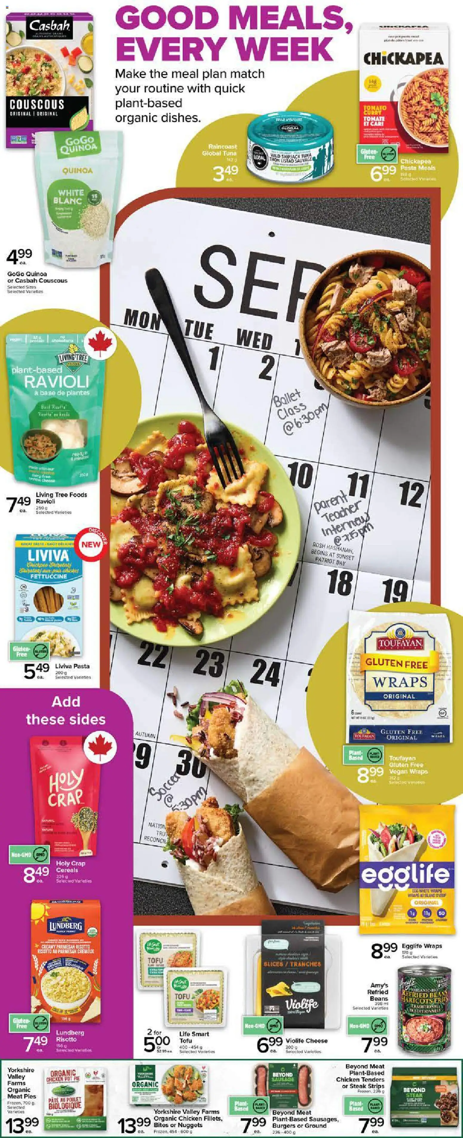 Metro flyer valid from Sep 10, 2026 | Page: 4 | Products: Pâté, Burgers, Steak, Beans
