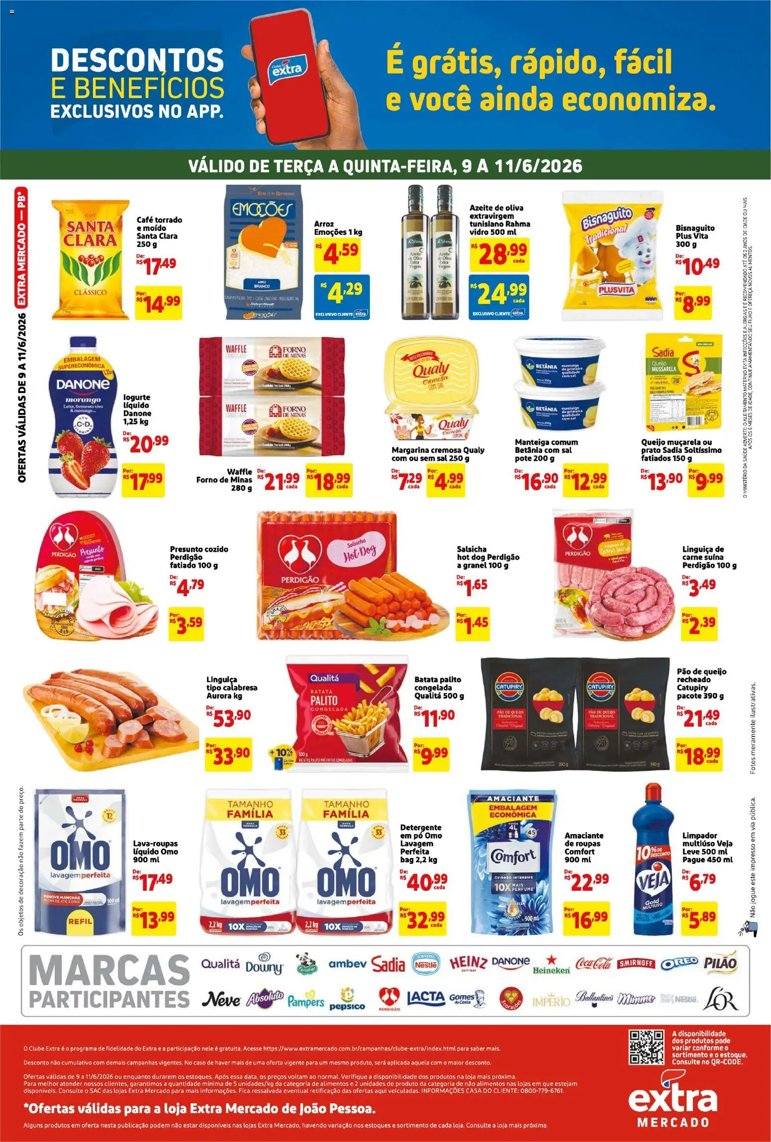 Extra Folheto - válido de 09.06.2026 | Página: 2 | Produtos: Salsicha, Heineken, Batata, Sal