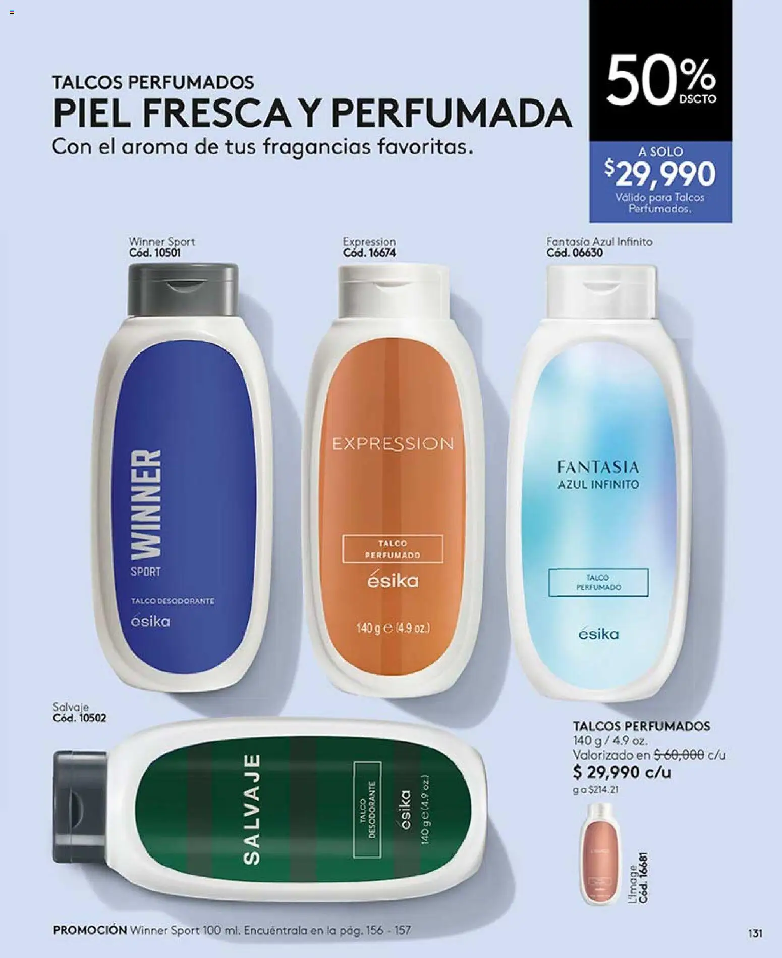 Ésika revista - valida desde el 17/07/2026 | Página: 131 | Productos: Desodorante