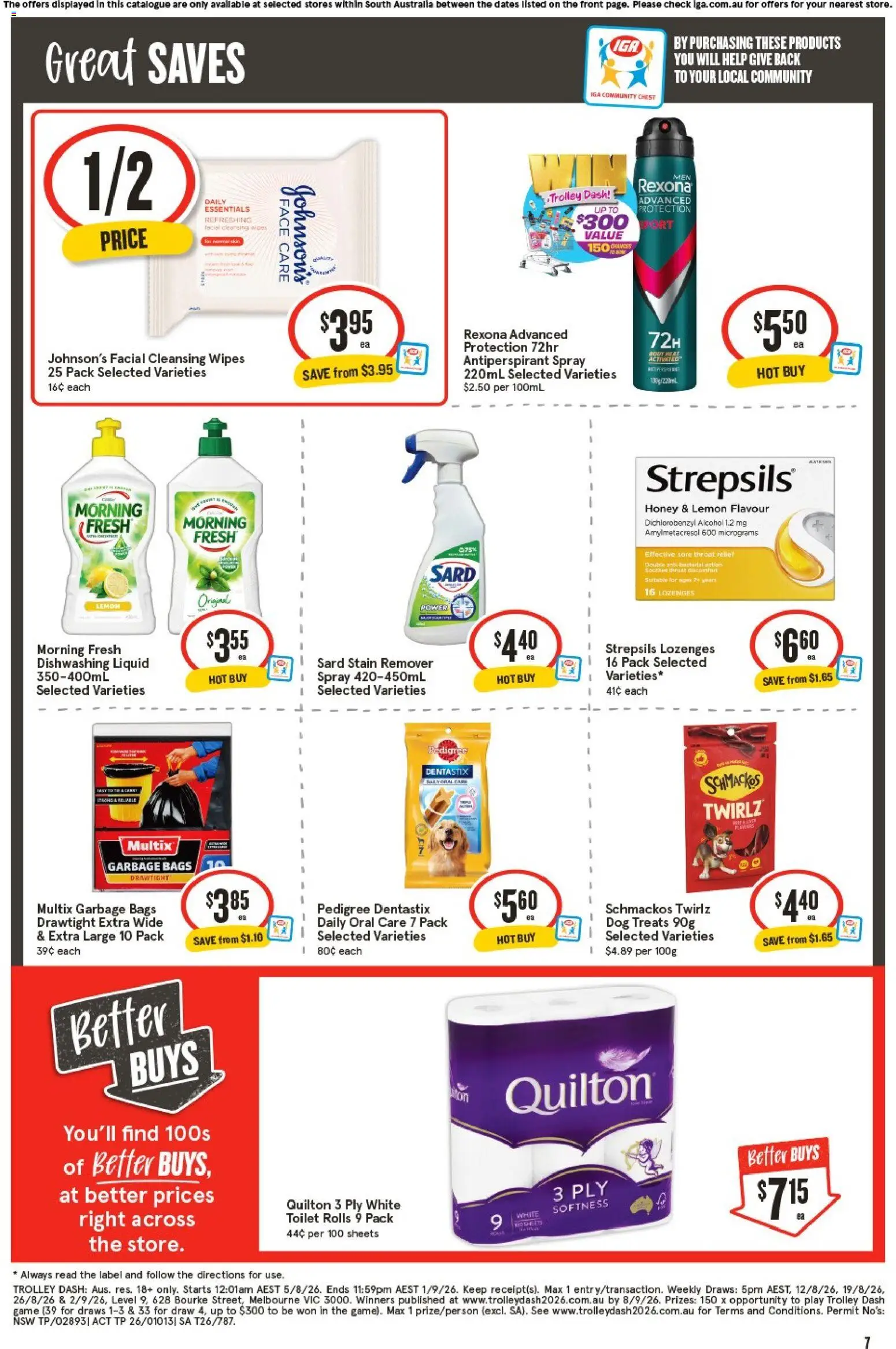 IGA catalogue - valid from 19/08/2026 | Page: 8 | Products: Toilet, Stain remover, Lemon, Game