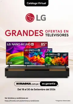 Vista previa de folleto Catálogo Hiraoka - LG de la Hiraoka válido desde 18/09/2026