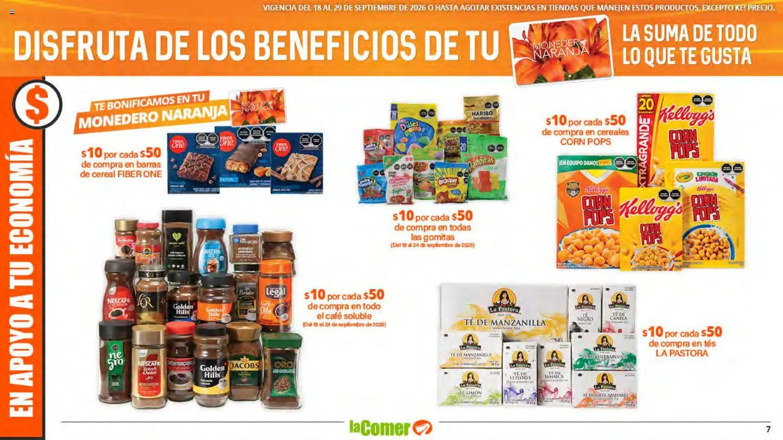 Nuevas ofertas de La Comer válidas en toda la República Mexicana desde el 18/09/2026. ¡Encuentra las mejores ofertas en La Comer folleto! | Página: 7