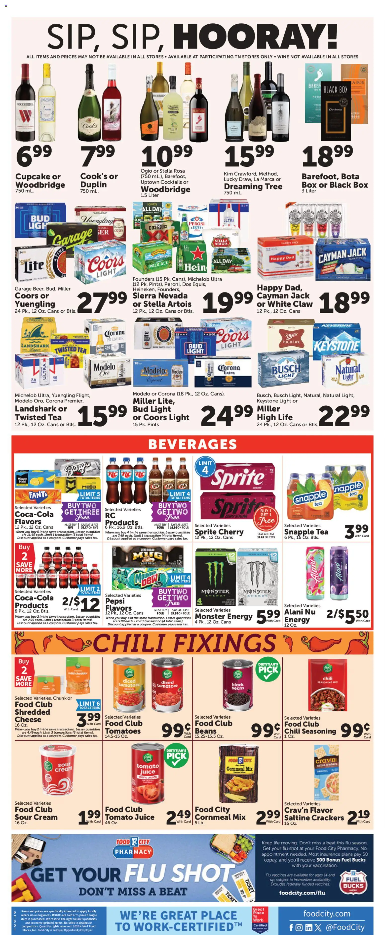 Food City Weekly Ad - valid from 09/30/2026 | Page: 8 | Products: Box, Peach, Cupcake, Beans