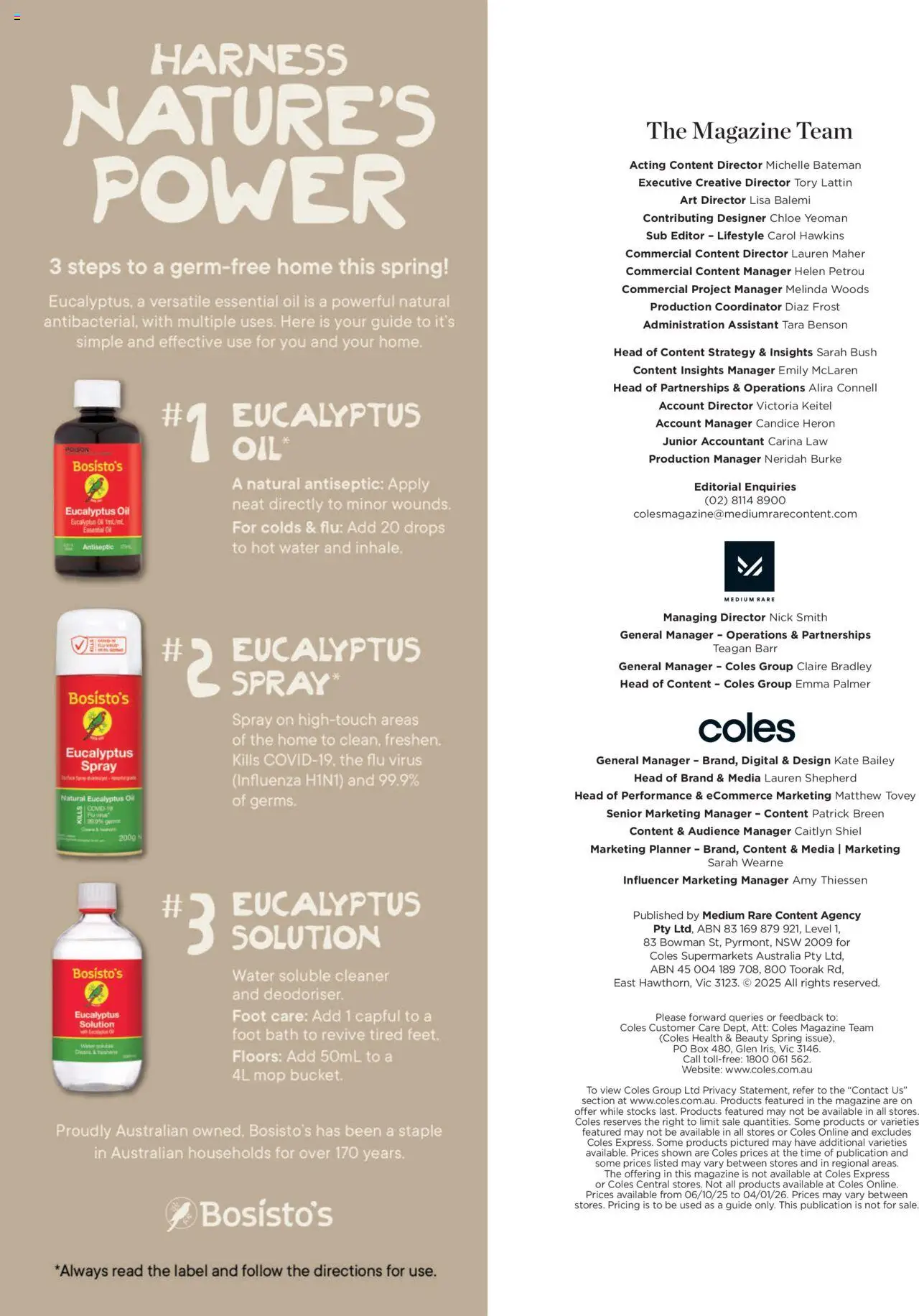 Coles catalogue - valid from 07.10.2025 | Page: 4 | Products: Box, Mop, Oil, Digital