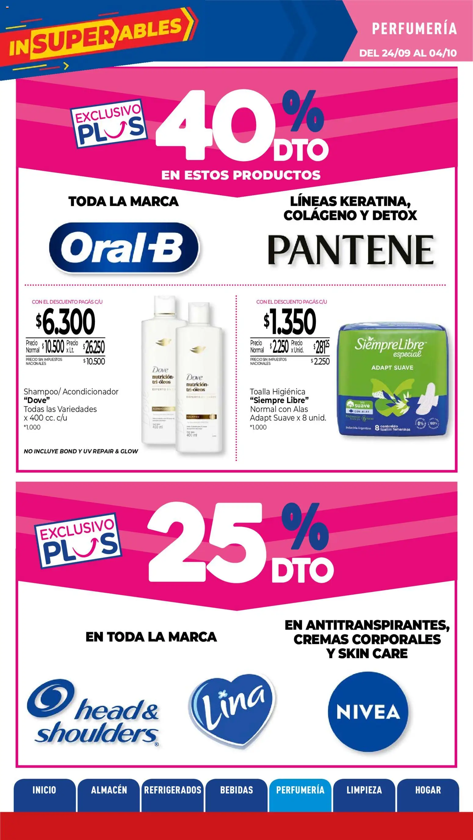 La Anonima catálogo │ válido desde el 24/09/2026 | Página: 25 | Productos: Toalla, Toallas, Bebidas, Acondicionador