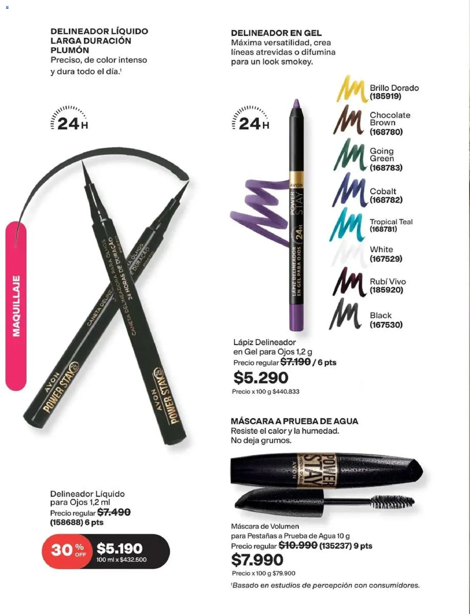 Catálogo Avon Campaña 13 │ válido desde el 31.08.2026 | Página: 17 | Productos: Máscara, Delineador, Plumón, Chocolate